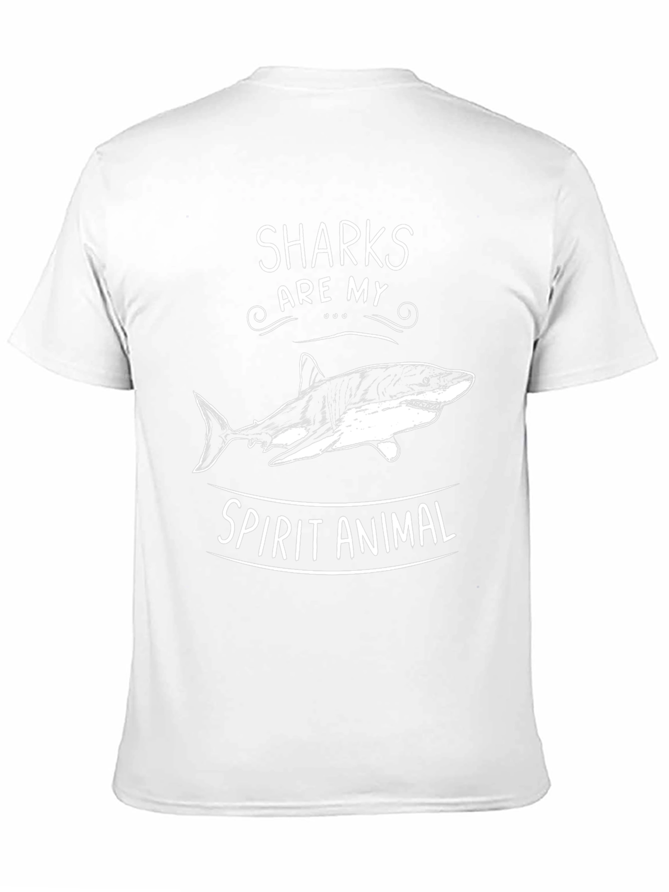 Sharks Are My Spirit Animal Black T-Shirt