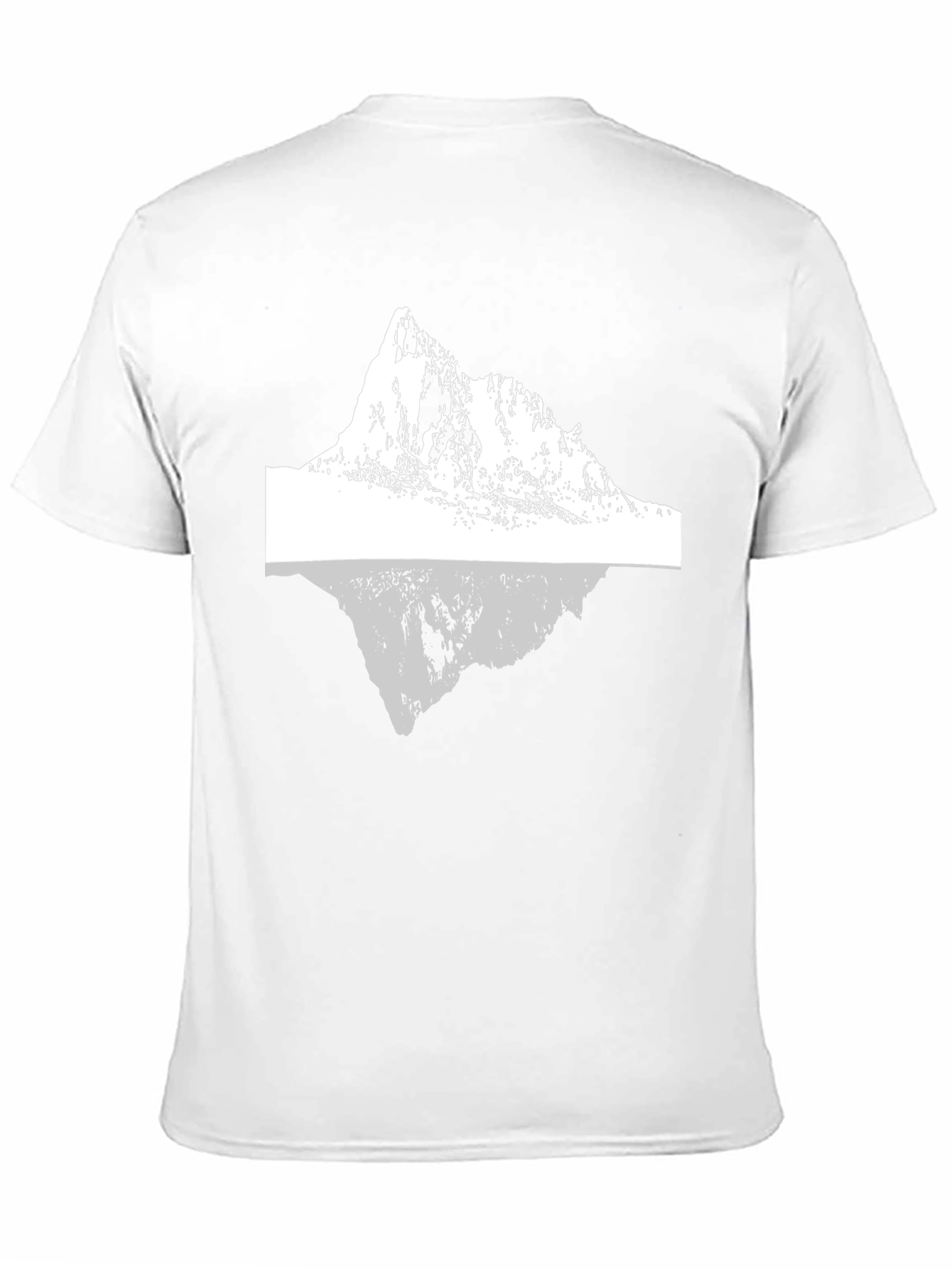 Mountain Reflection Graphic Tee - Black