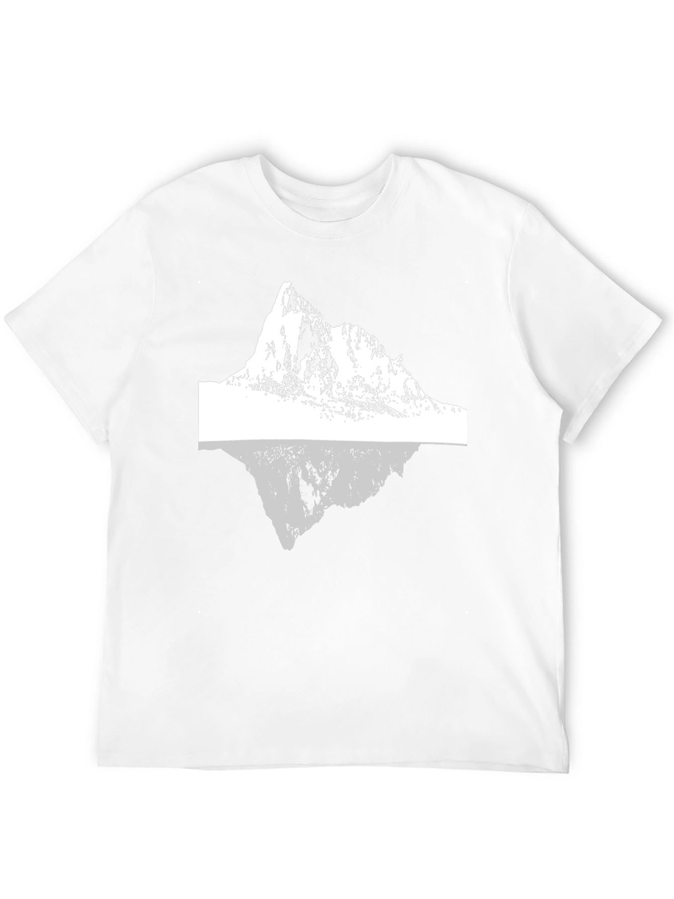 Mountain Reflection Graphic Tee - Black