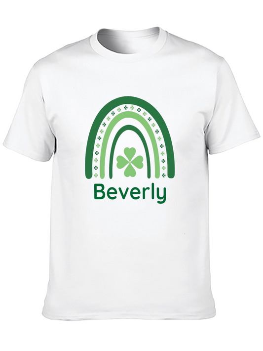 St. Patricks Day Rainbow Beverly Shamrock T-Shirt