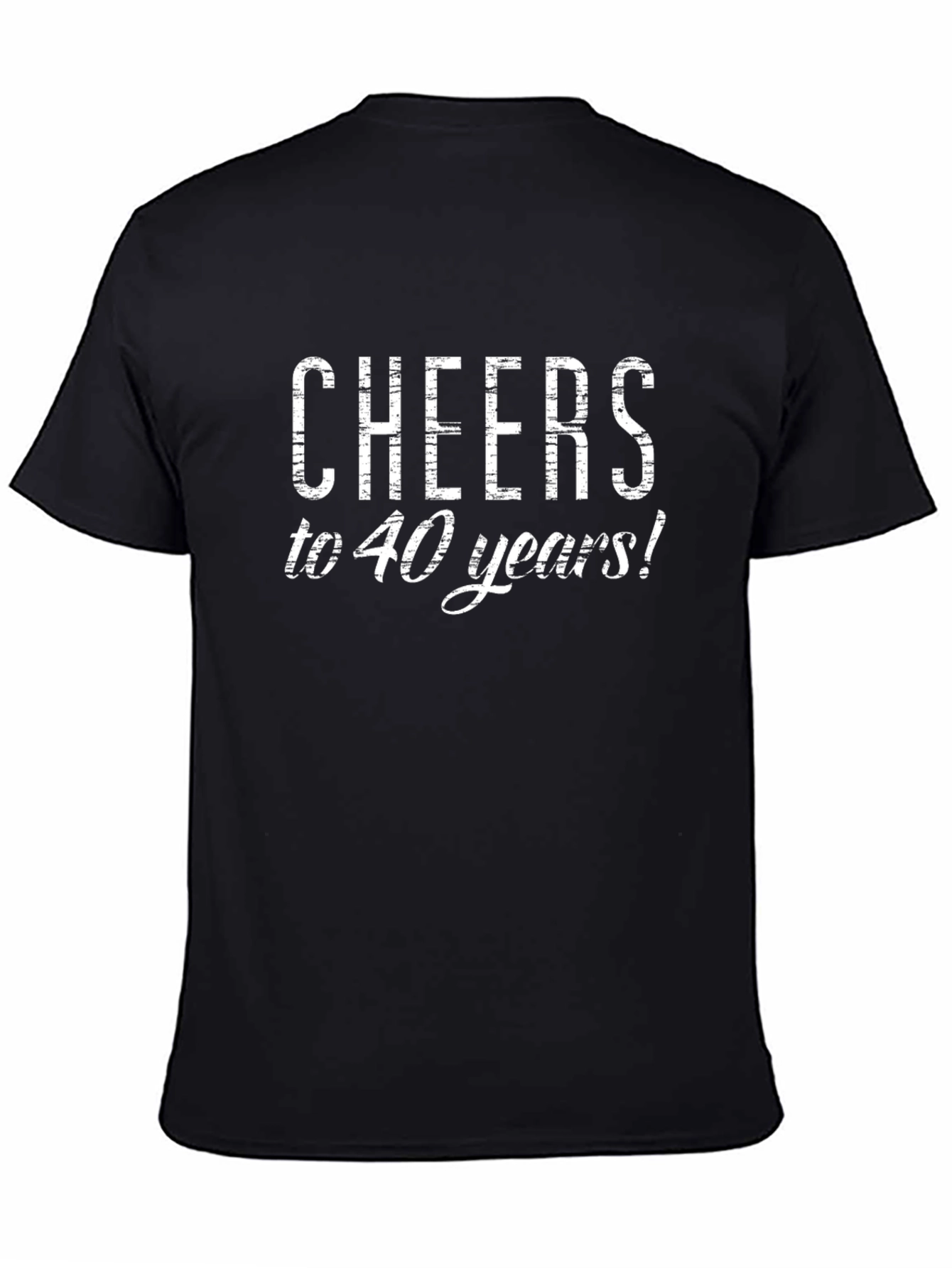 Cheers to 40 Years Black Graphic Tee