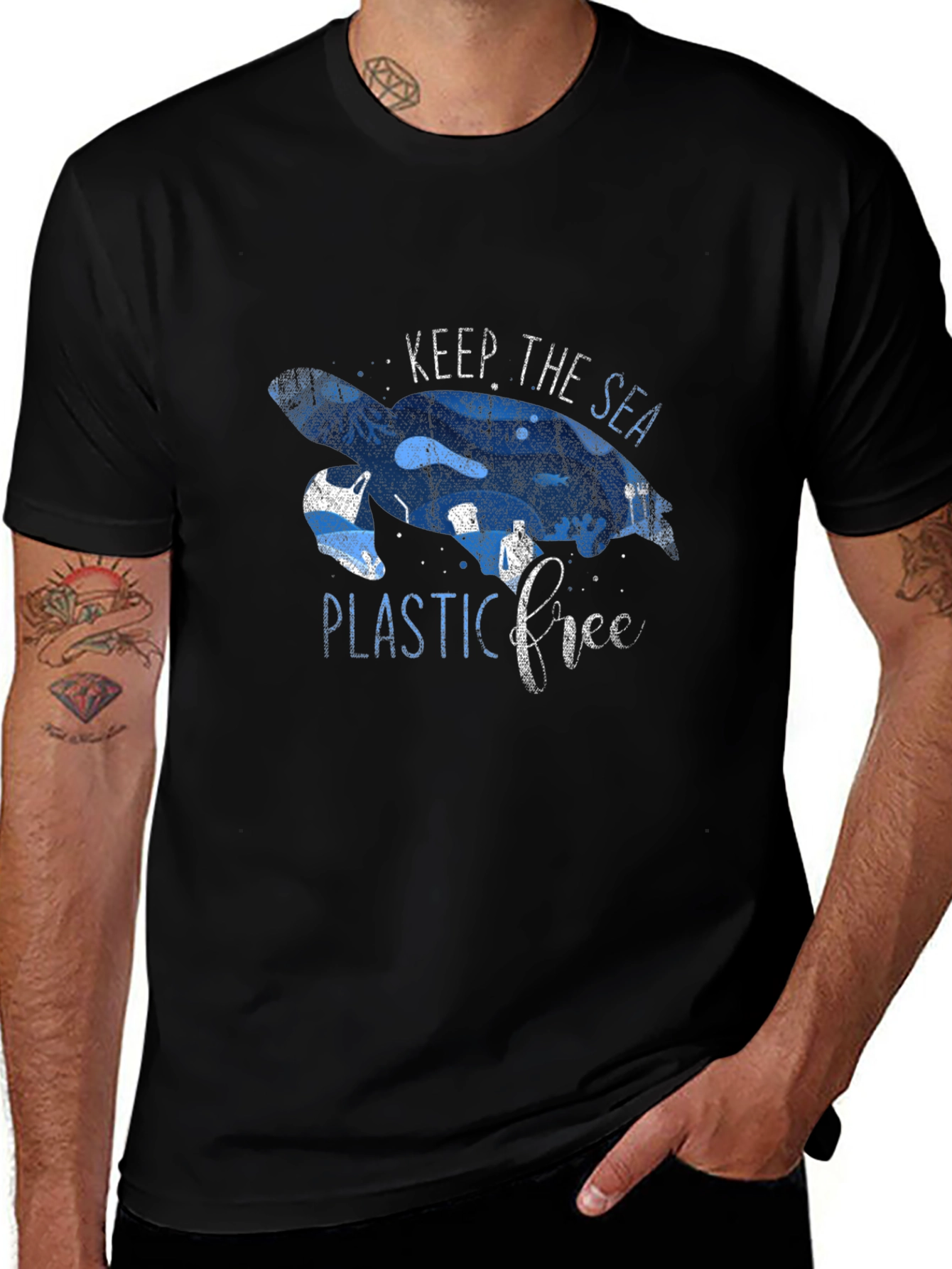 Keep The Sea Plastic Free Graphic Tee