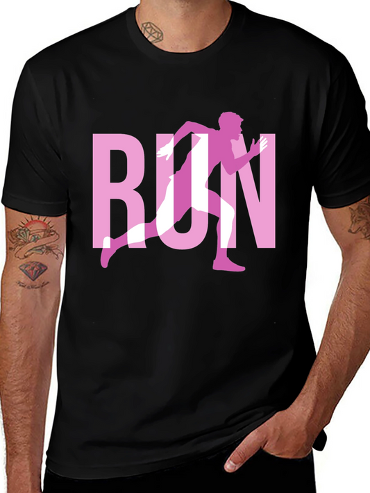 Run Graphic Black T-Shirt