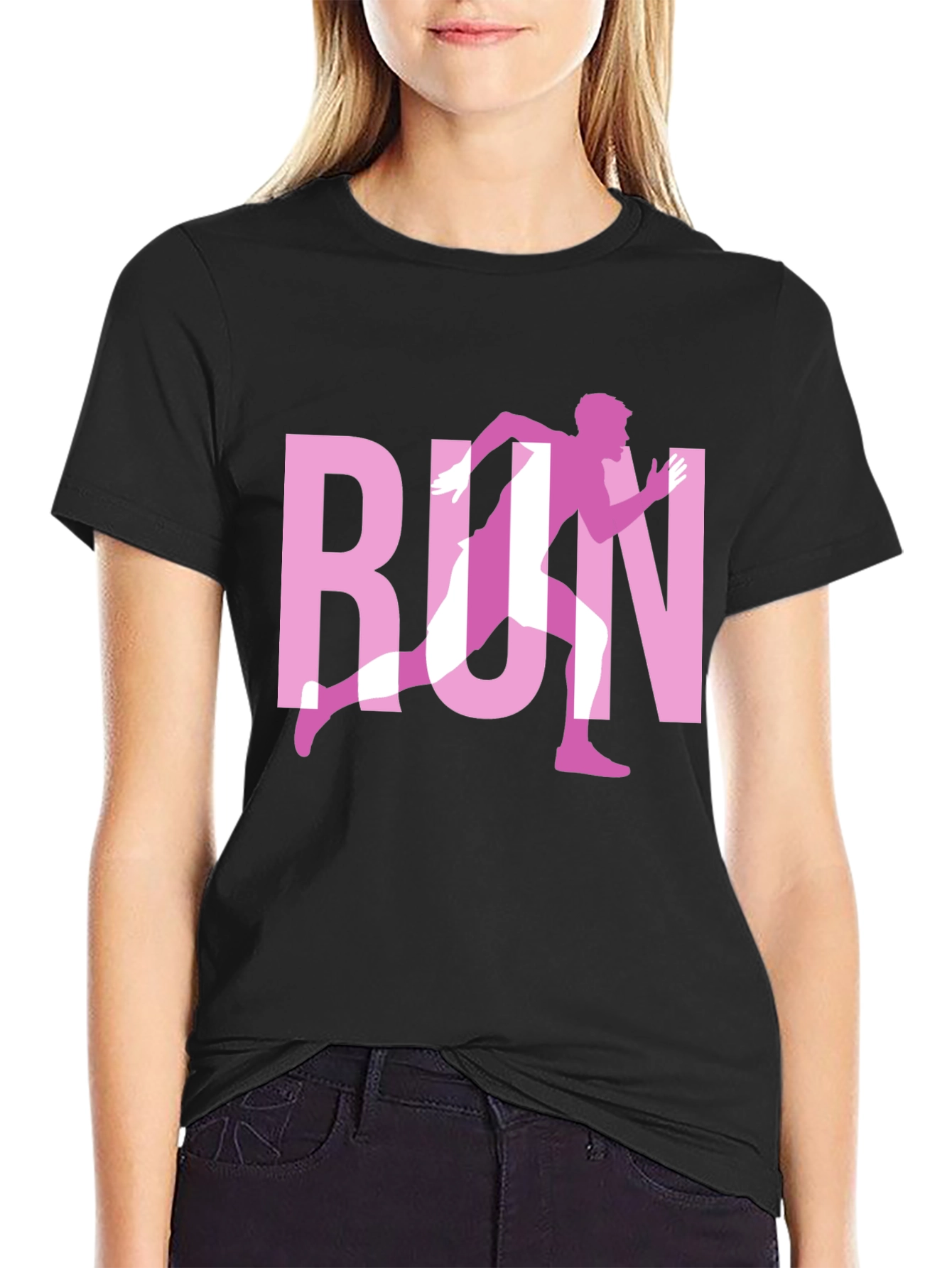 Run Graphic Black T-Shirt