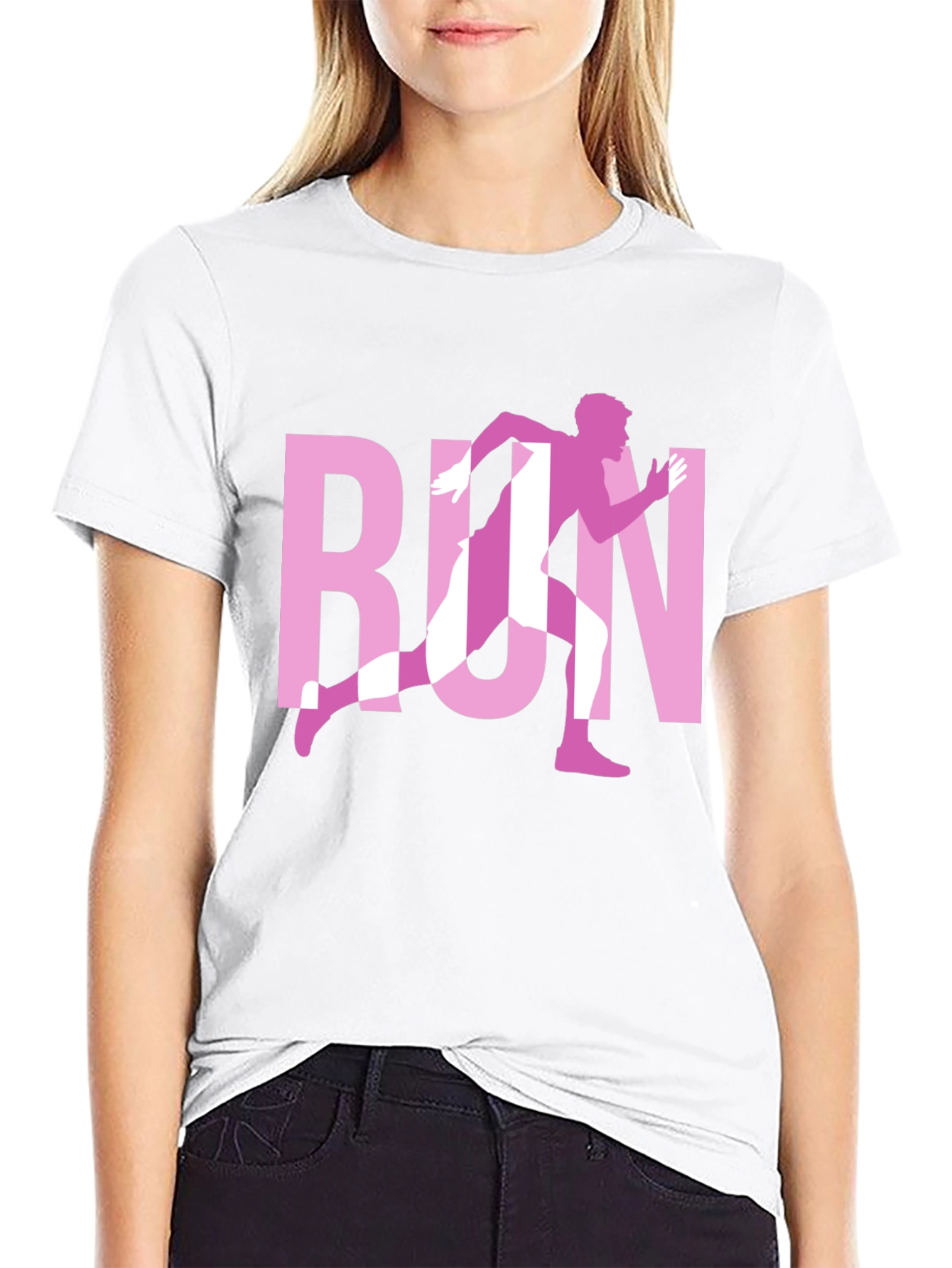 Run Graphic Black T-Shirt