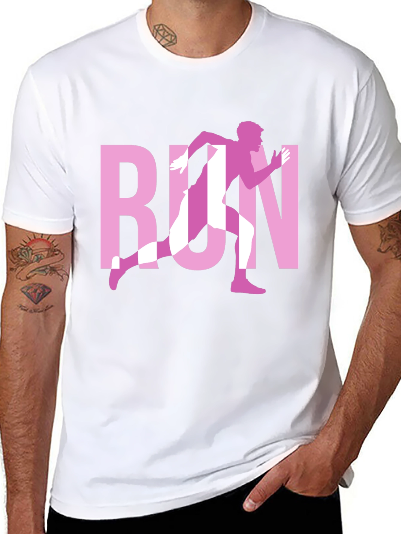 Run Graphic Black T-Shirt