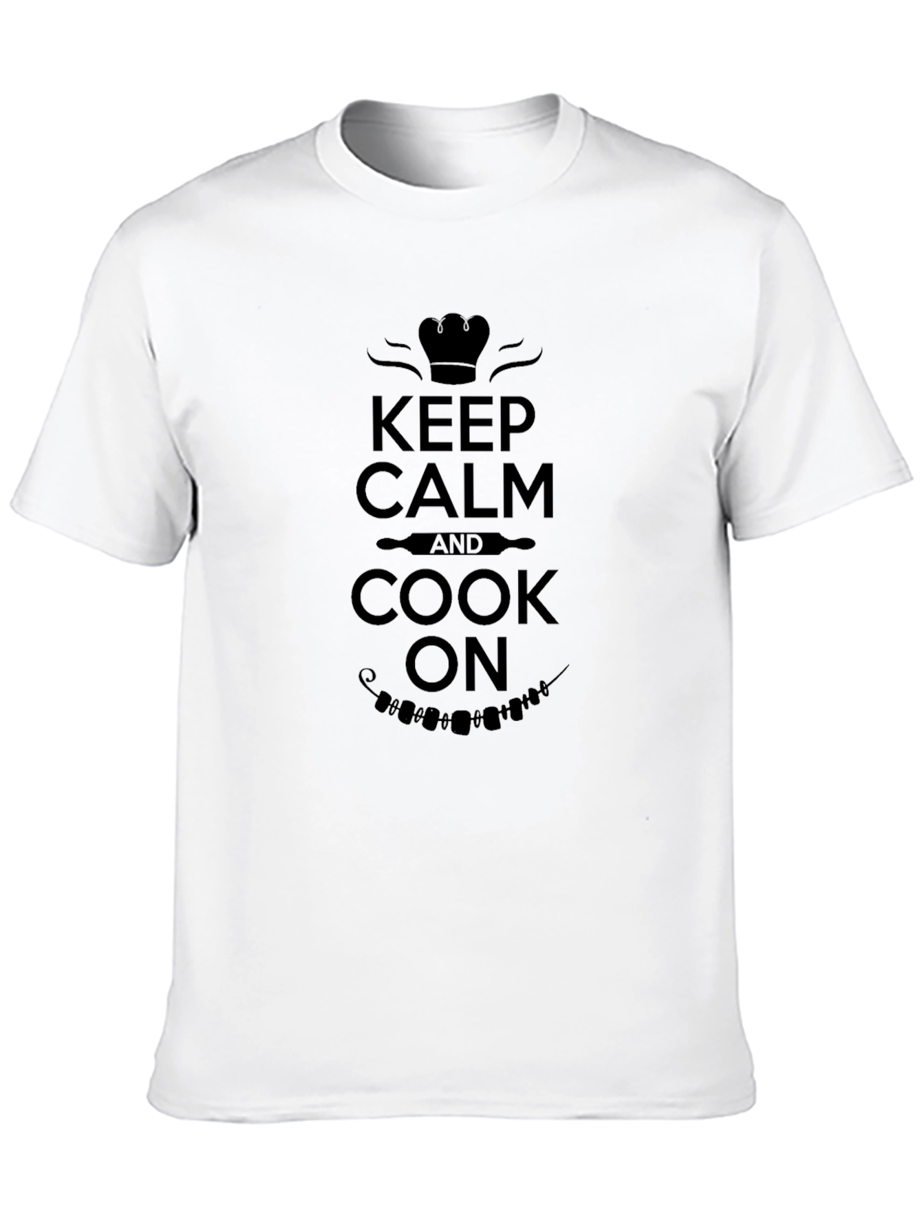 Keep Calm and Cook On Black T-Shirt