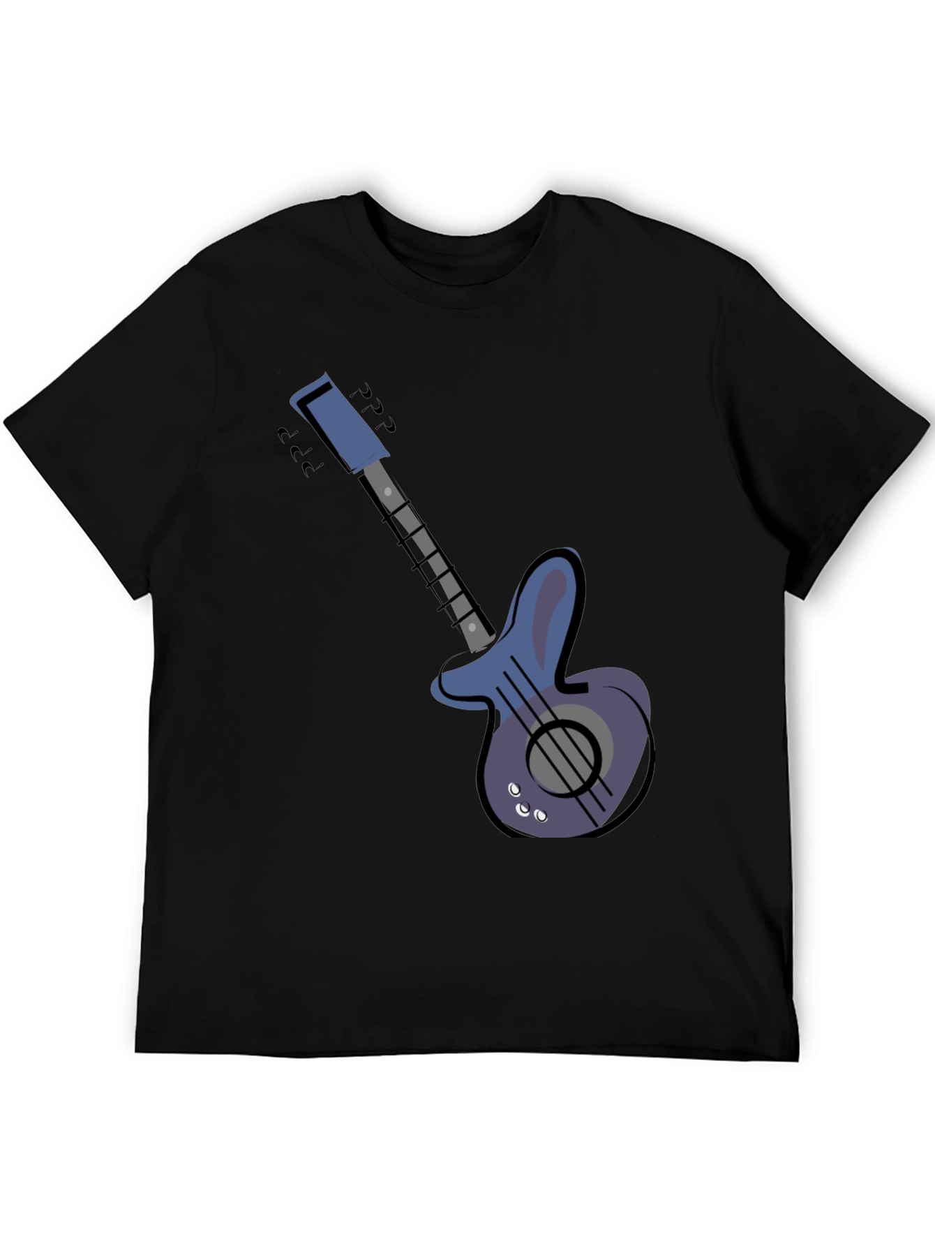 Electric Guitar Graphic Tee - Black Unisex T-Shirt