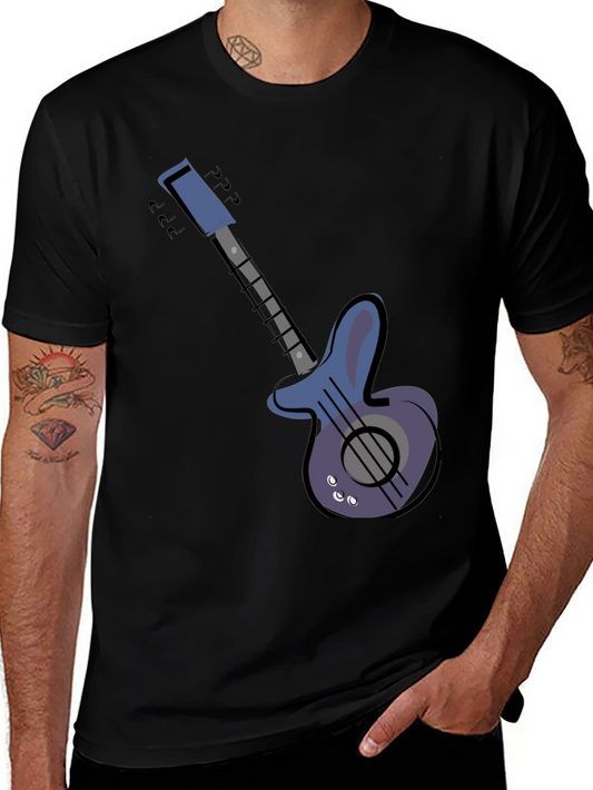 Electric Guitar Graphic Tee - Black Unisex T-Shirt