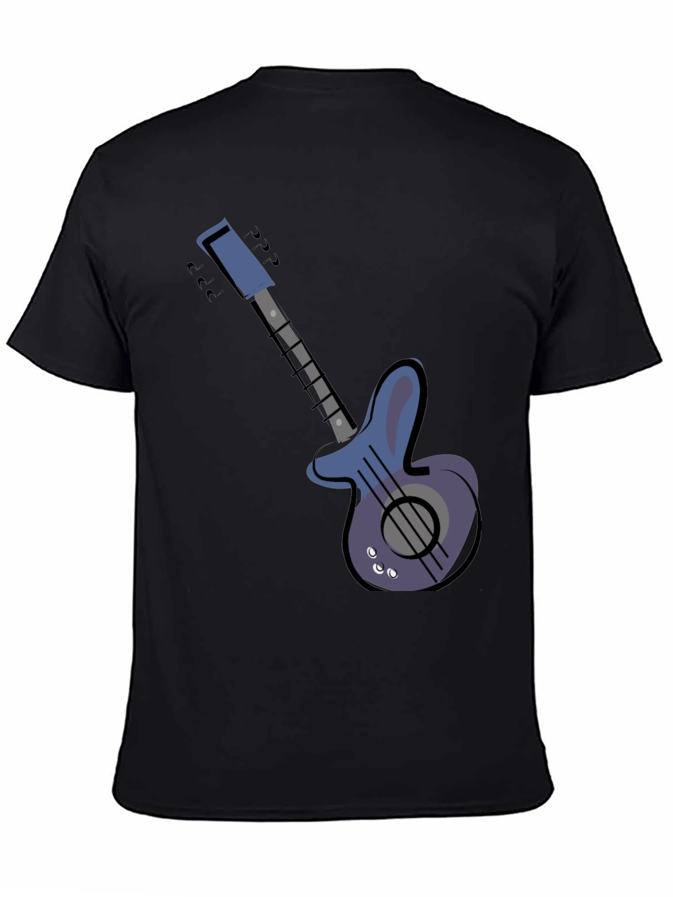 Electric Guitar Graphic Tee - Black Unisex T-Shirt