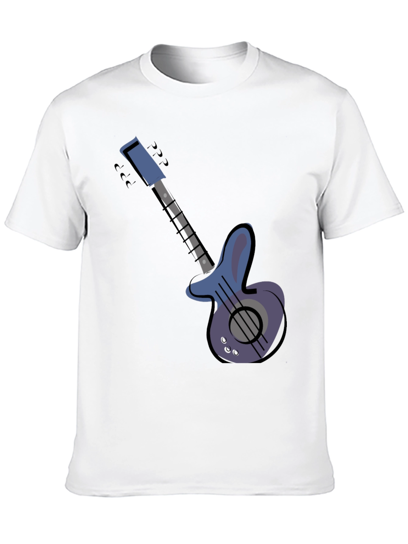 Electric Guitar Graphic Tee - Black Unisex T-Shirt