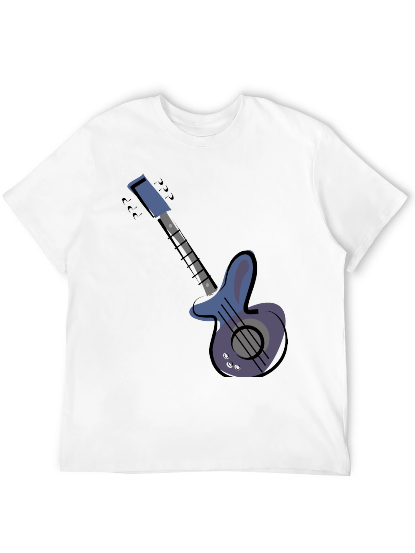 Electric Guitar Graphic Tee - Black Unisex T-Shirt