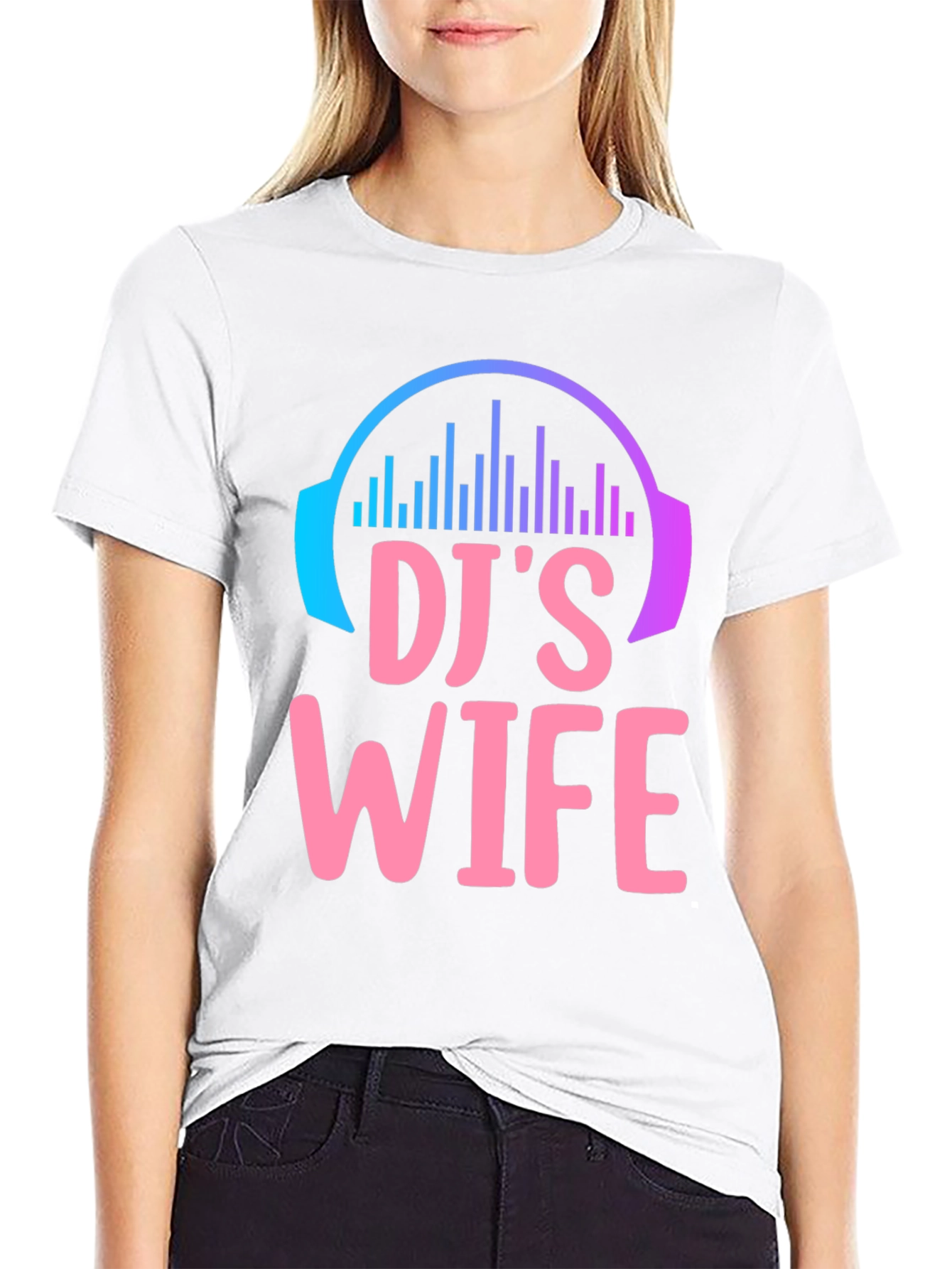DJs Wife Graphic T-Shirt - Music Lover Gift