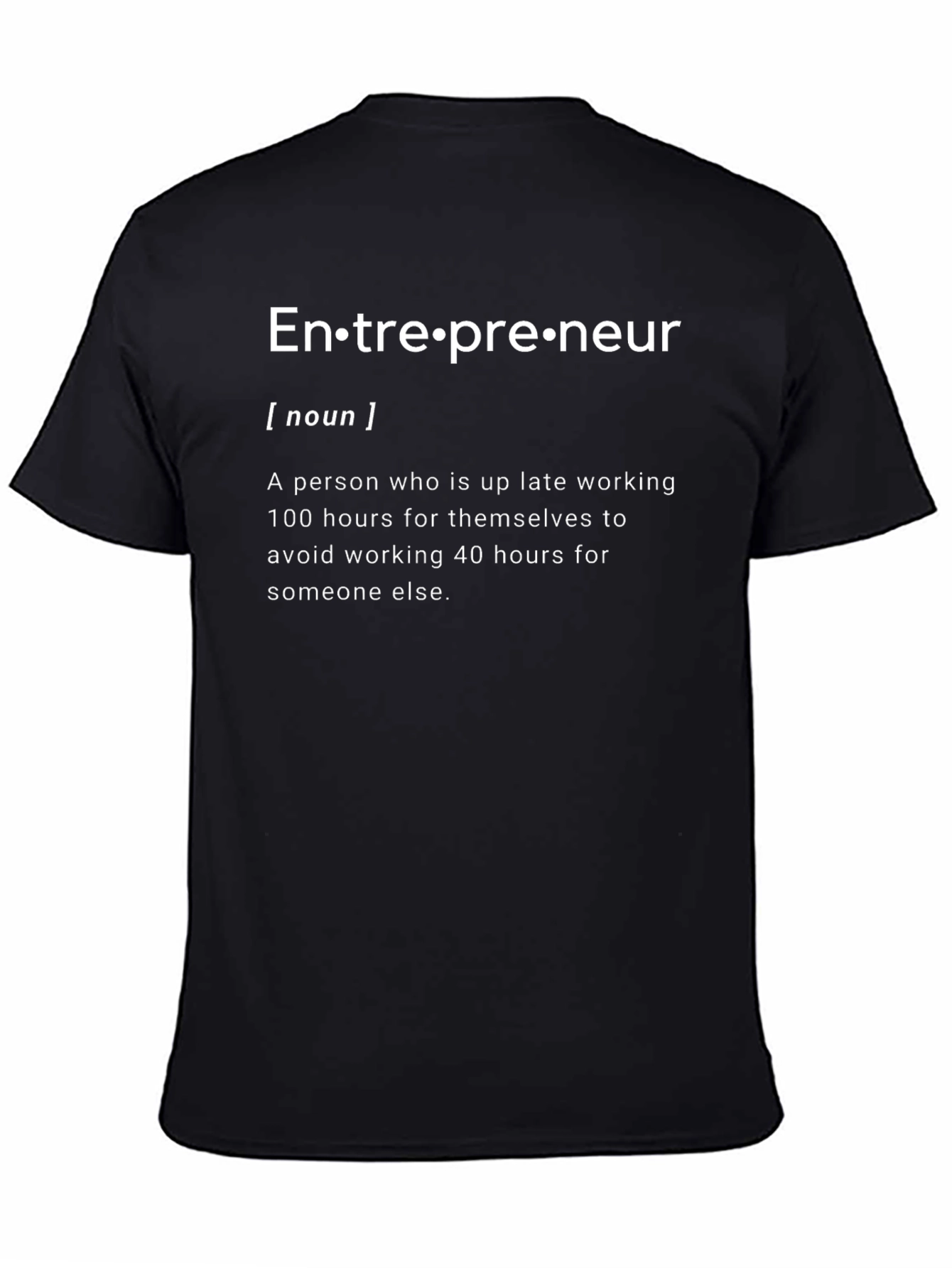 Entrepreneur Definition Black T-Shirt