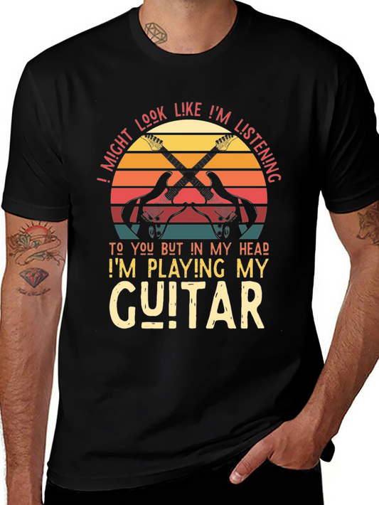Guitar Player T-Shirt: Listening In My Head