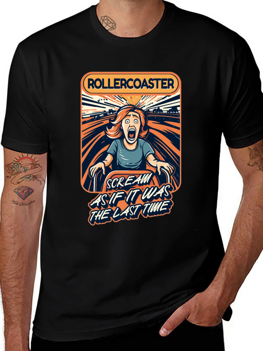 Rollercoaster Scream T-Shirt - Last Time Ride!