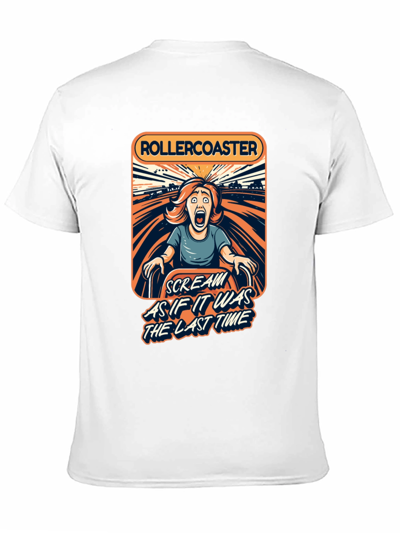 Rollercoaster Scream T-Shirt - Last Time Ride!