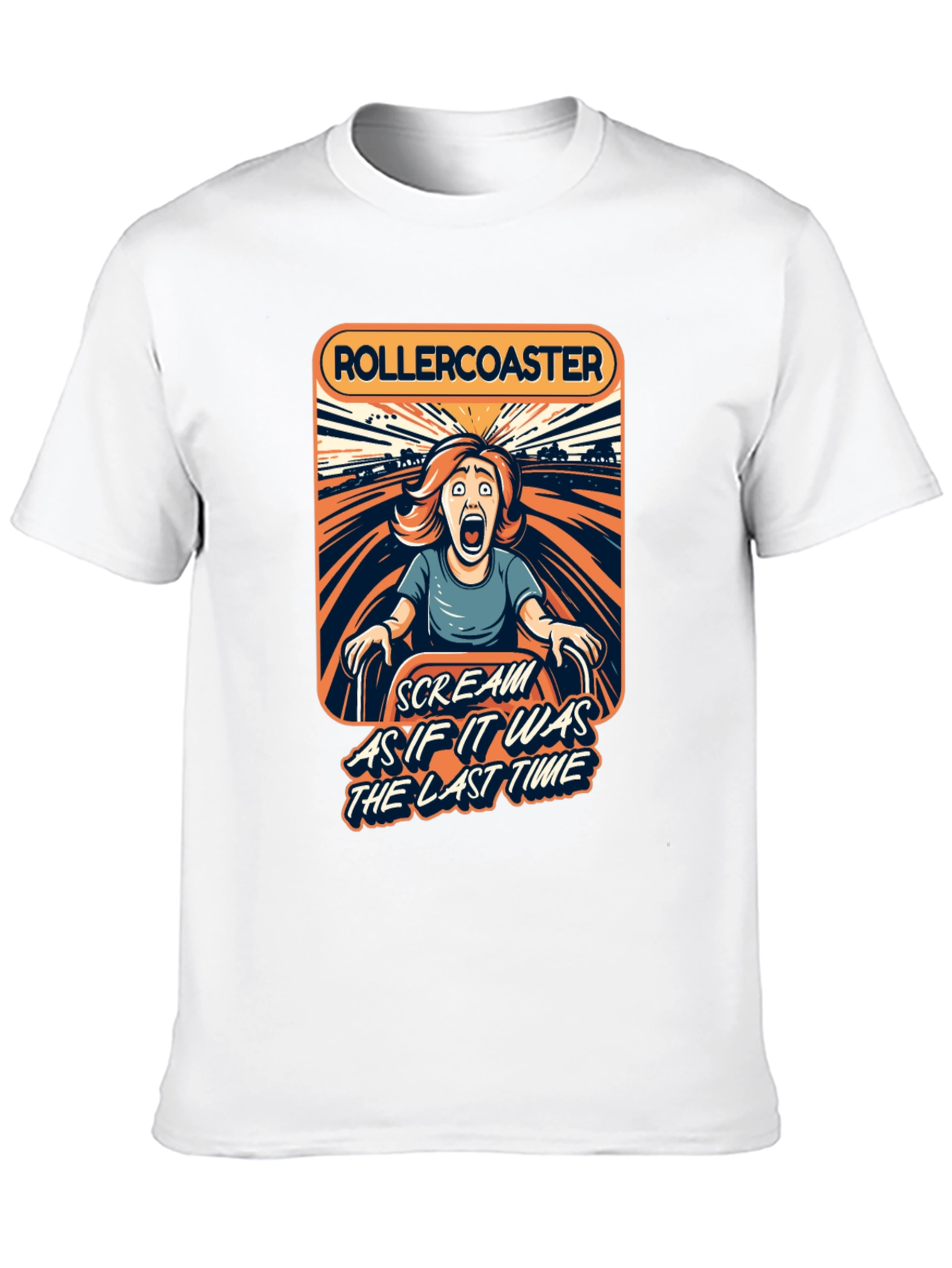 Rollercoaster Scream T-Shirt - Last Time Ride!