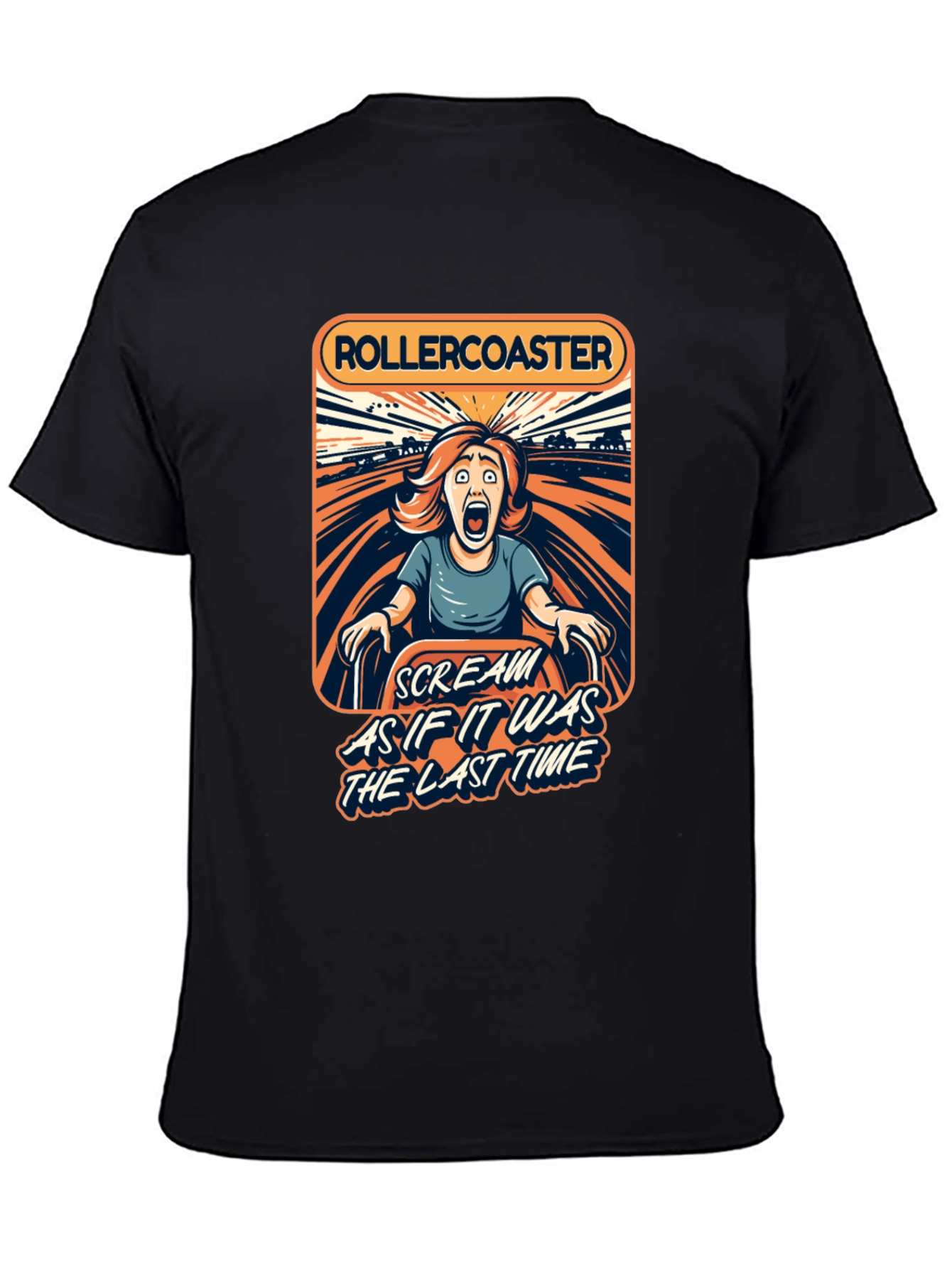 Rollercoaster Scream T-Shirt - Last Time Ride!
