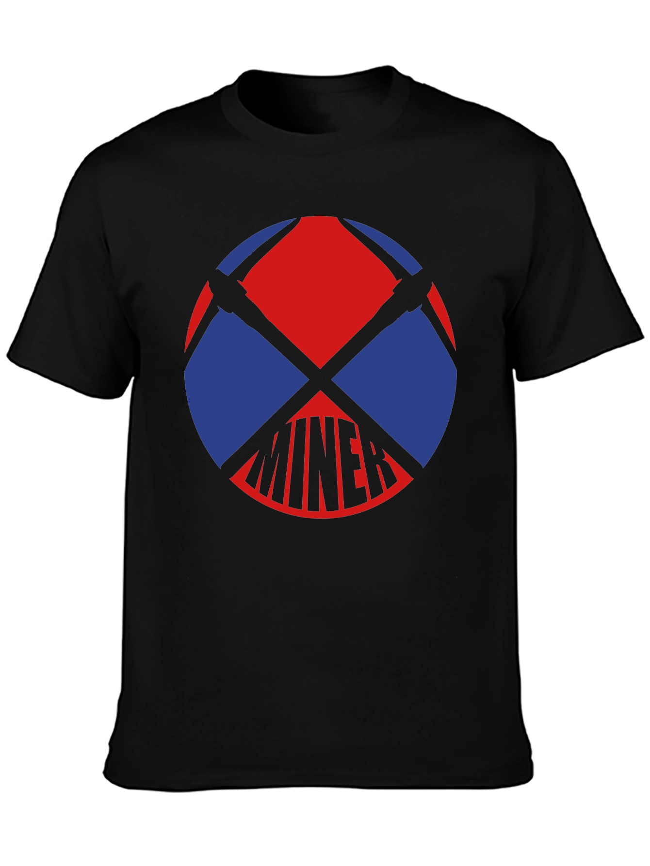 Miner Graphic T-Shirt - Black Cotton Tee