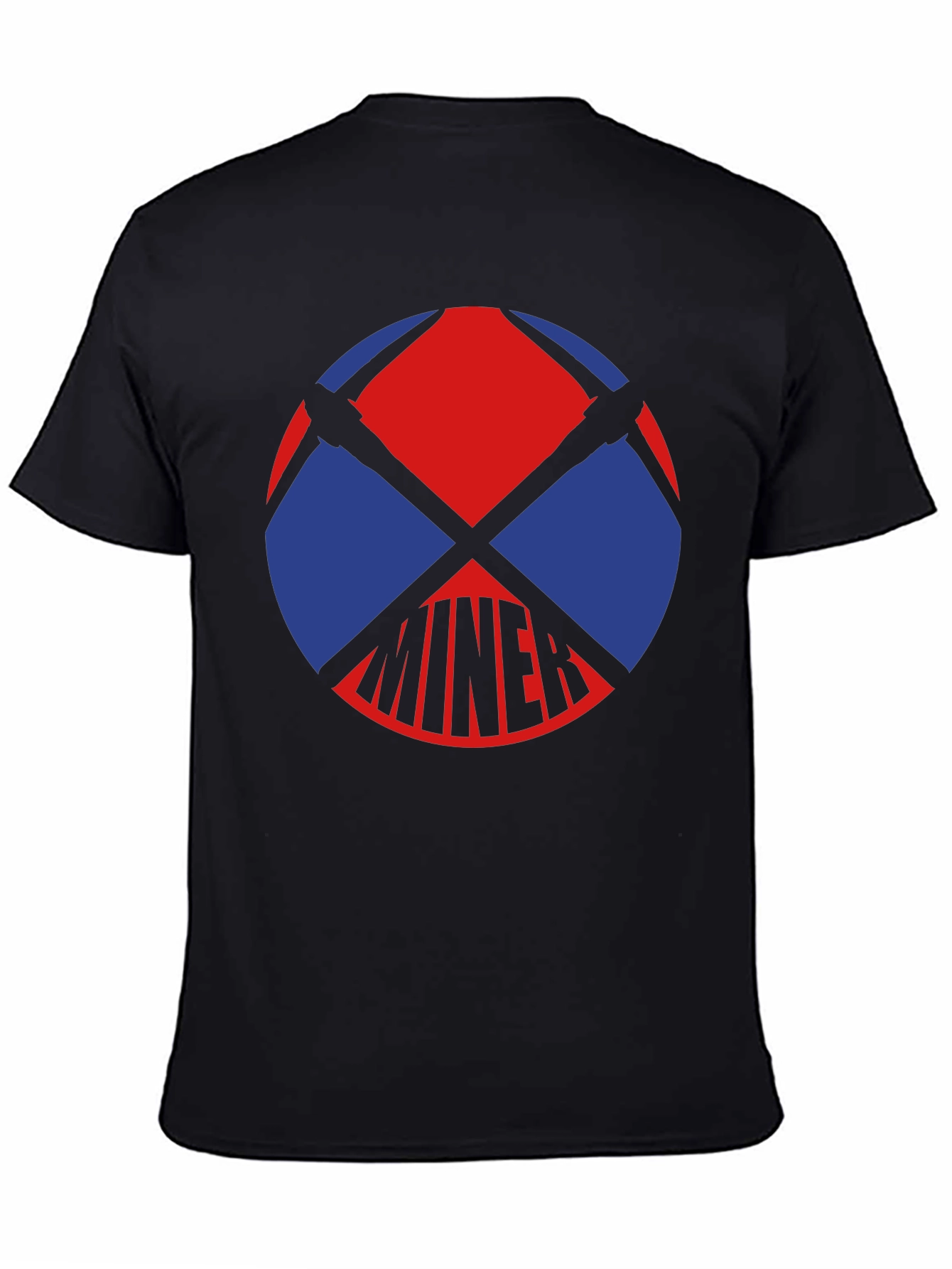 Miner Graphic T-Shirt - Black Cotton Tee