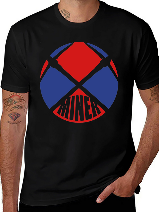 Miner Graphic T-Shirt - Black Cotton Tee