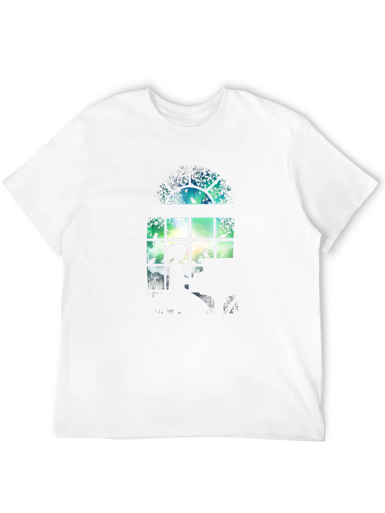 Silhouette Window Tee - Artistic Graphic Print
