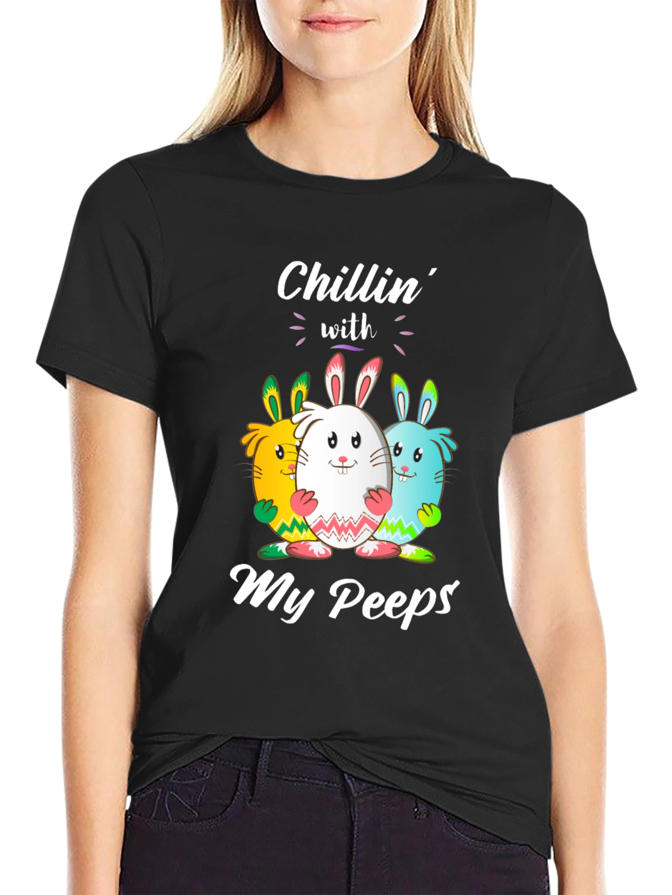 Chillin With My Peeps Easter T-Shirt