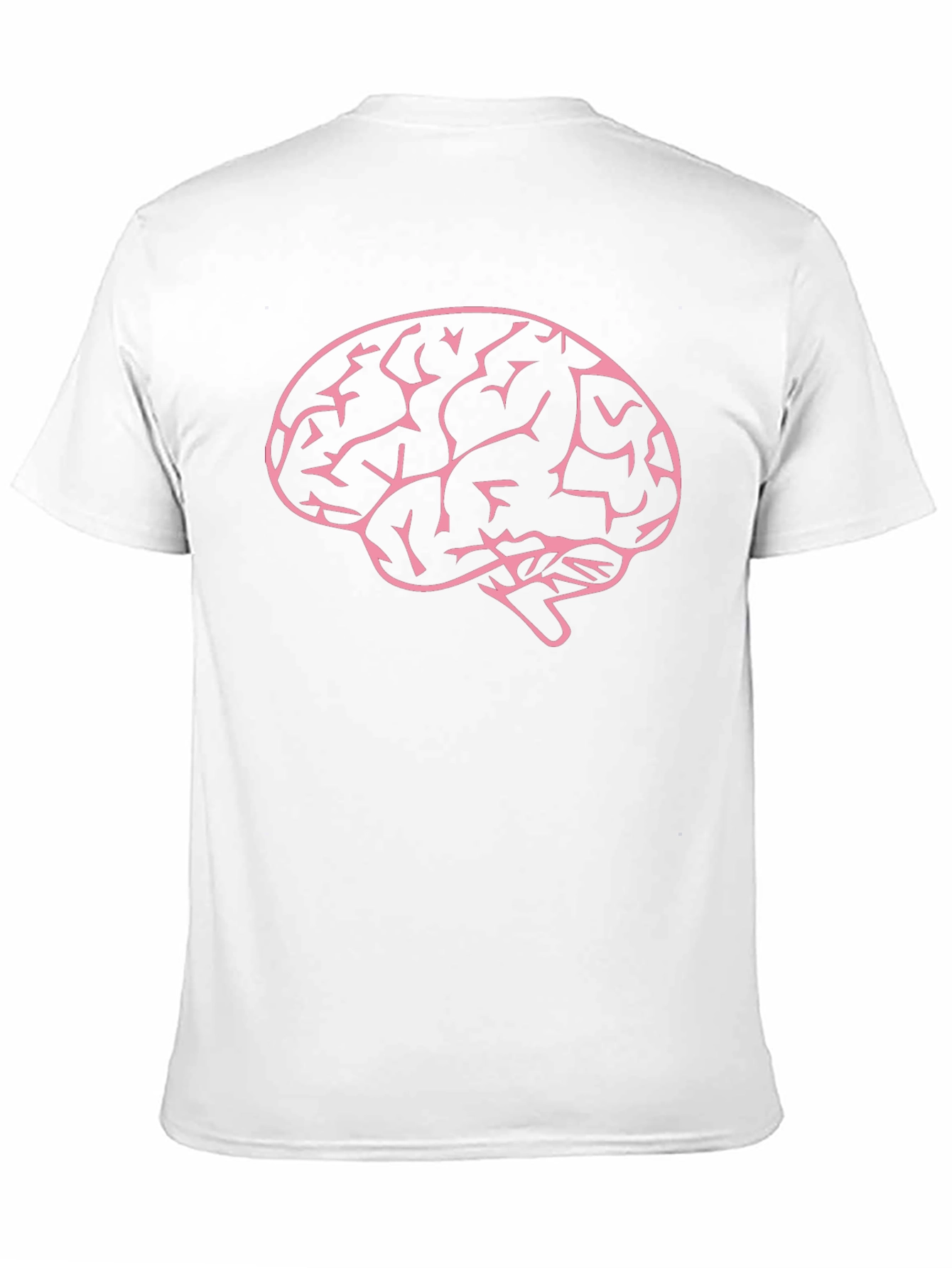 Brain Graphic Tee - Mens Black Cotton T-Shirt