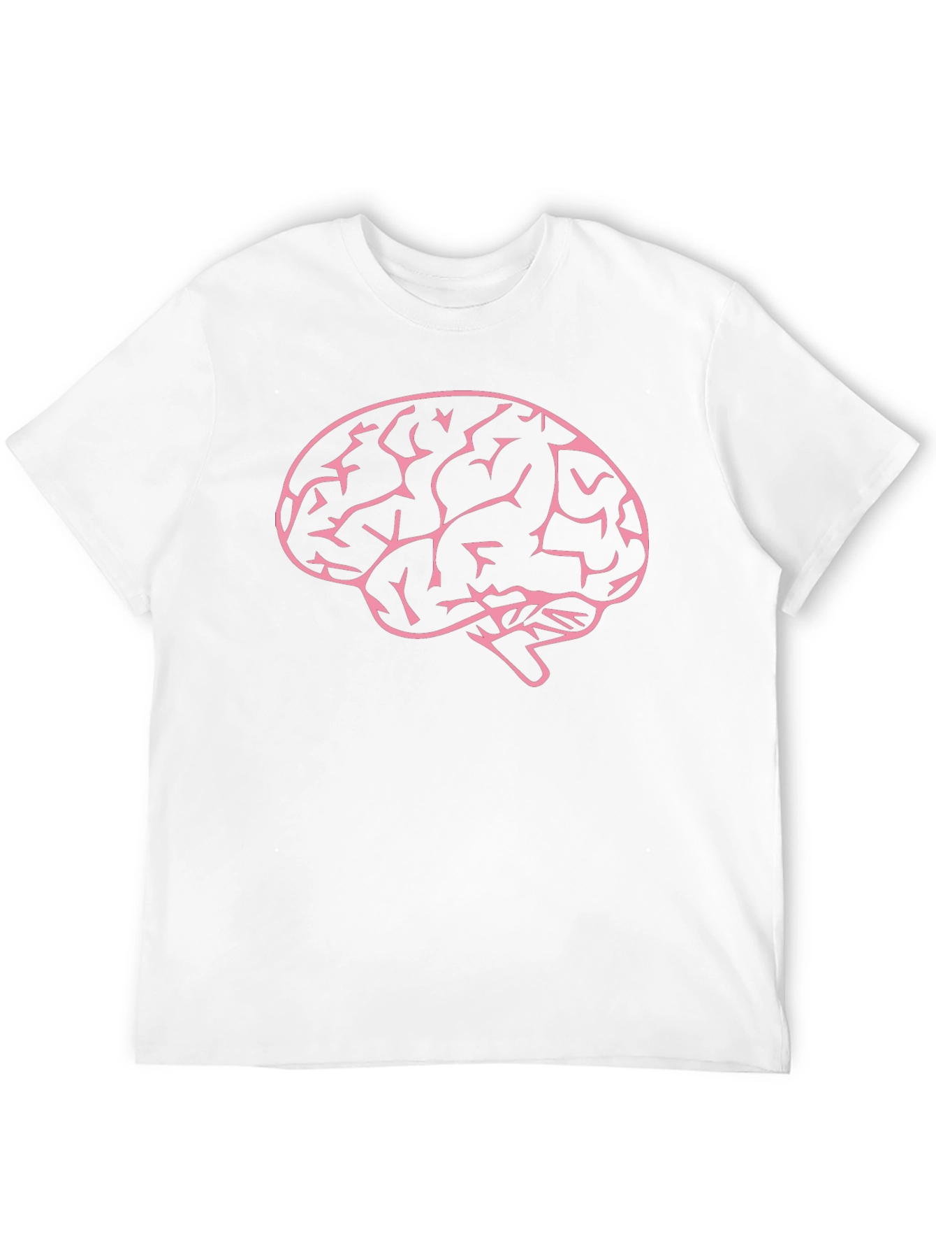 Brain Graphic Tee - Mens Black Cotton T-Shirt
