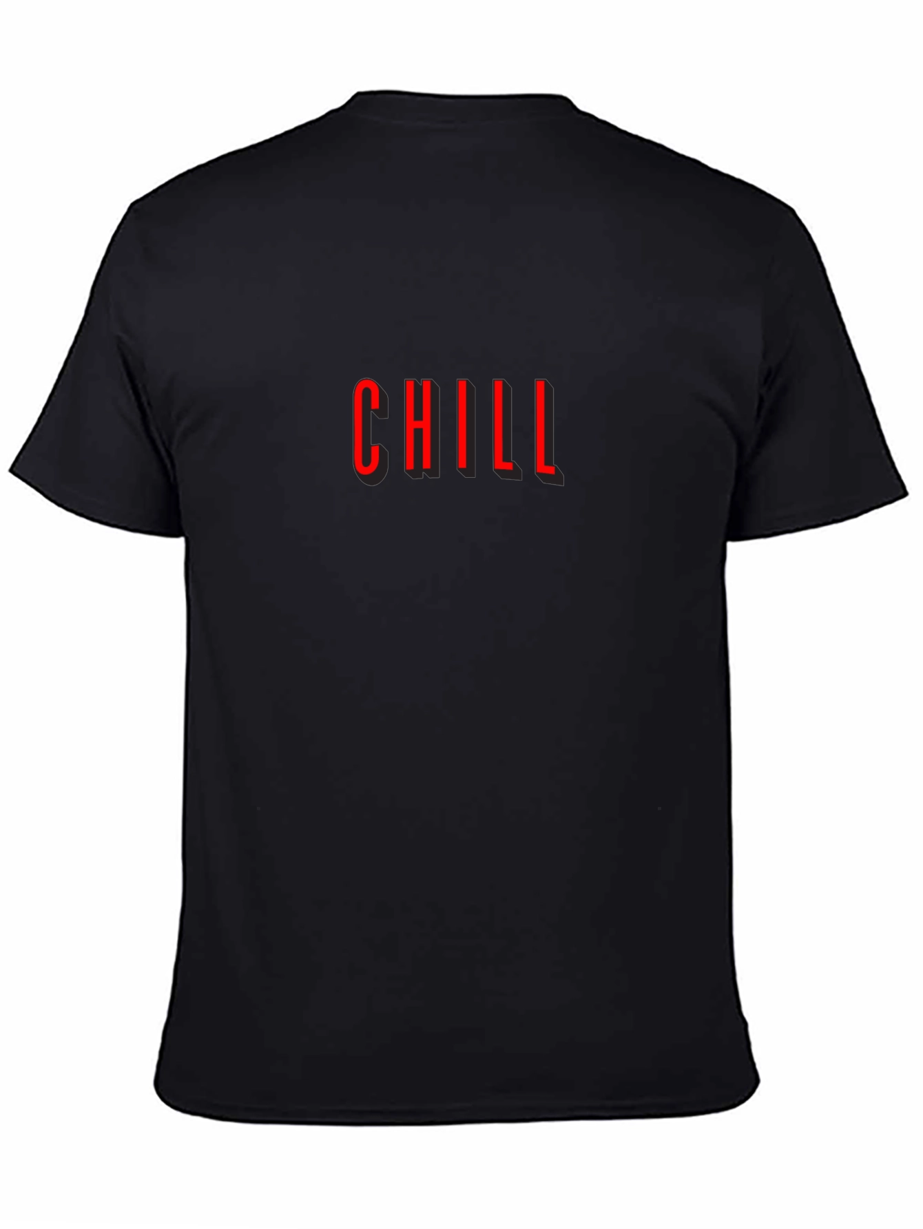 Chill Graphic Tee - Modern Black T-Shirt