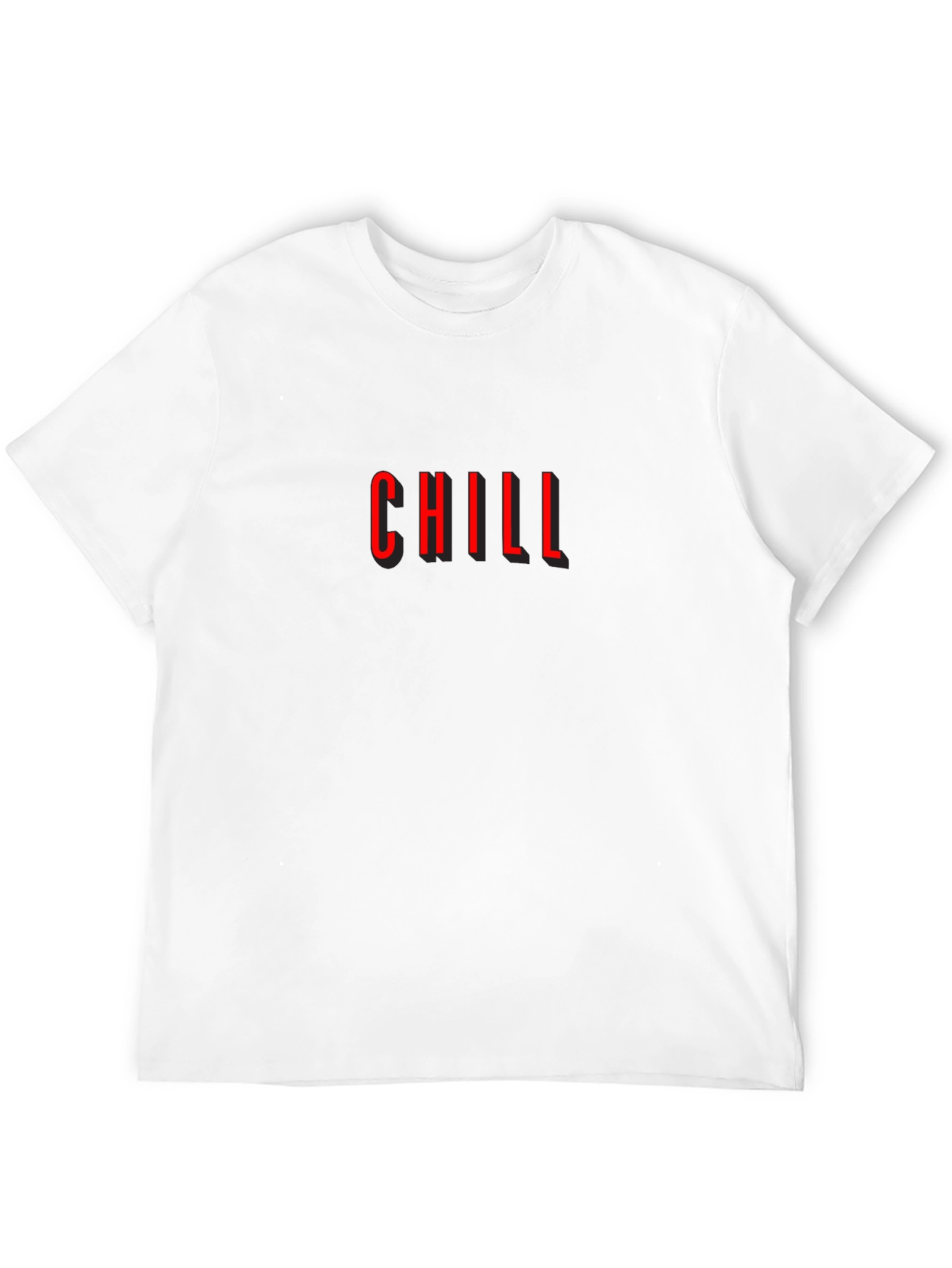 Chill Graphic Tee - Modern Black T-Shirt