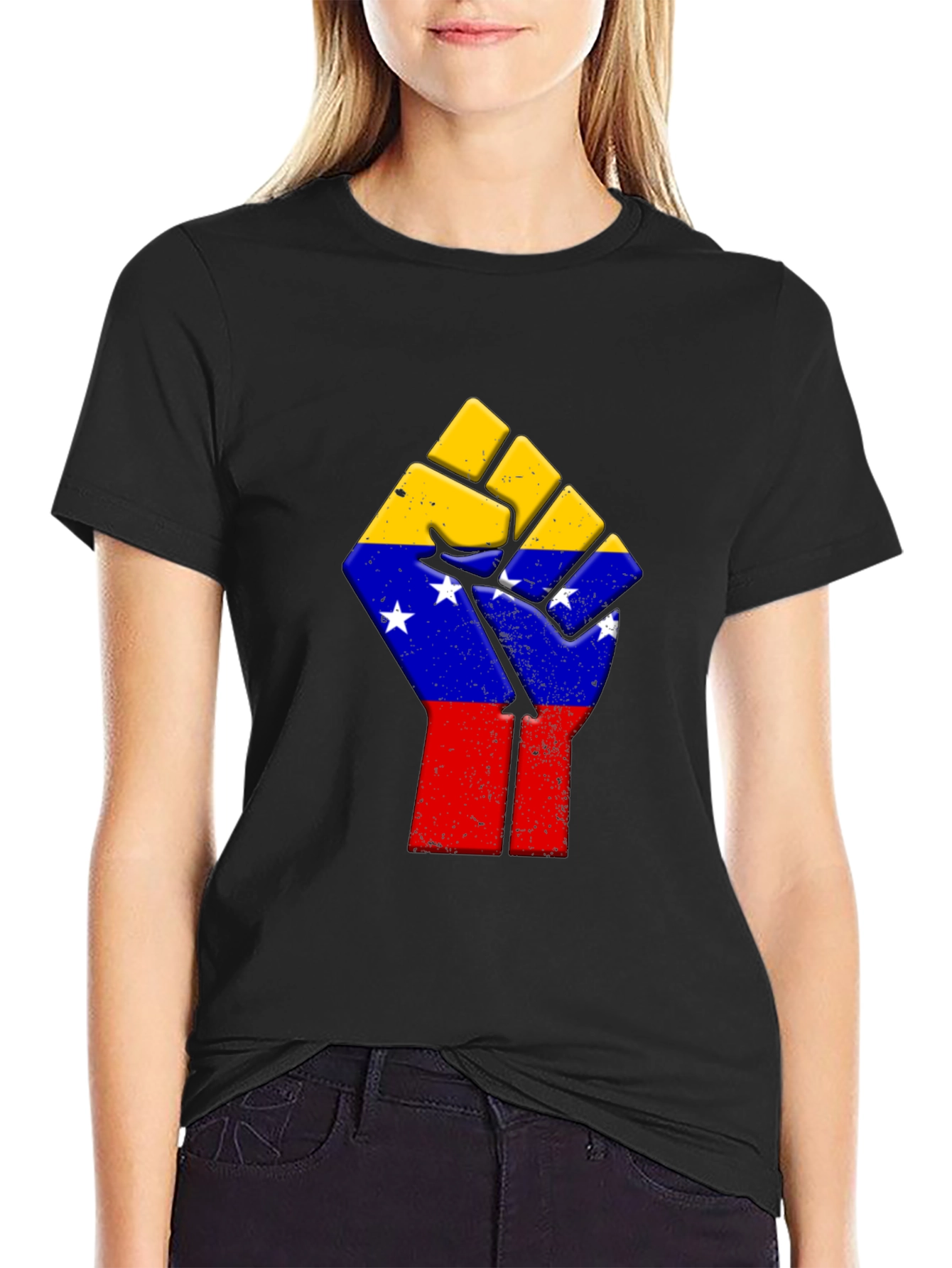 Venezuela Flag Fist T-Shirt