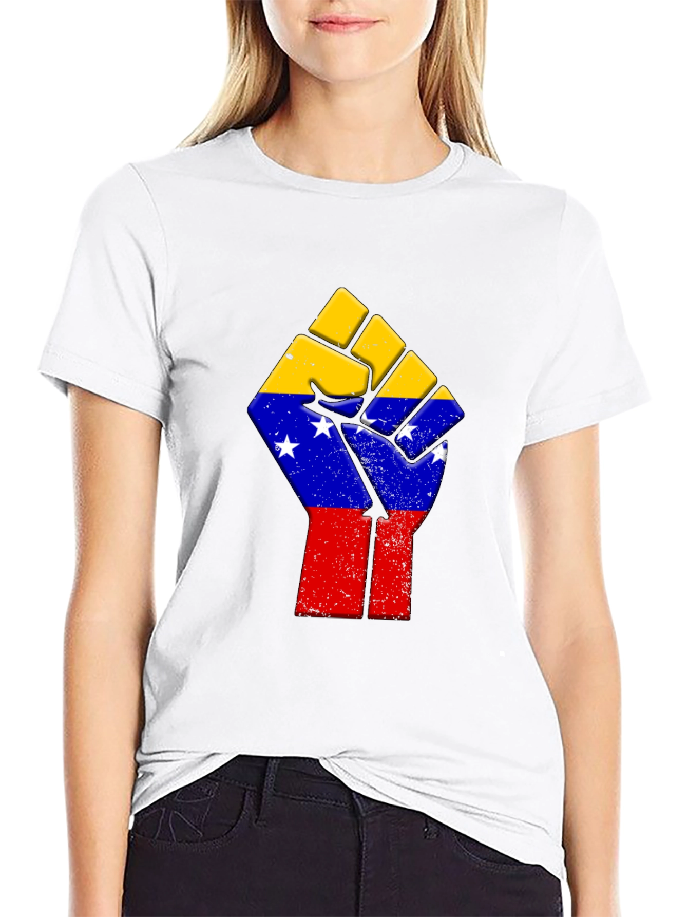 Venezuela Flag Fist T-Shirt