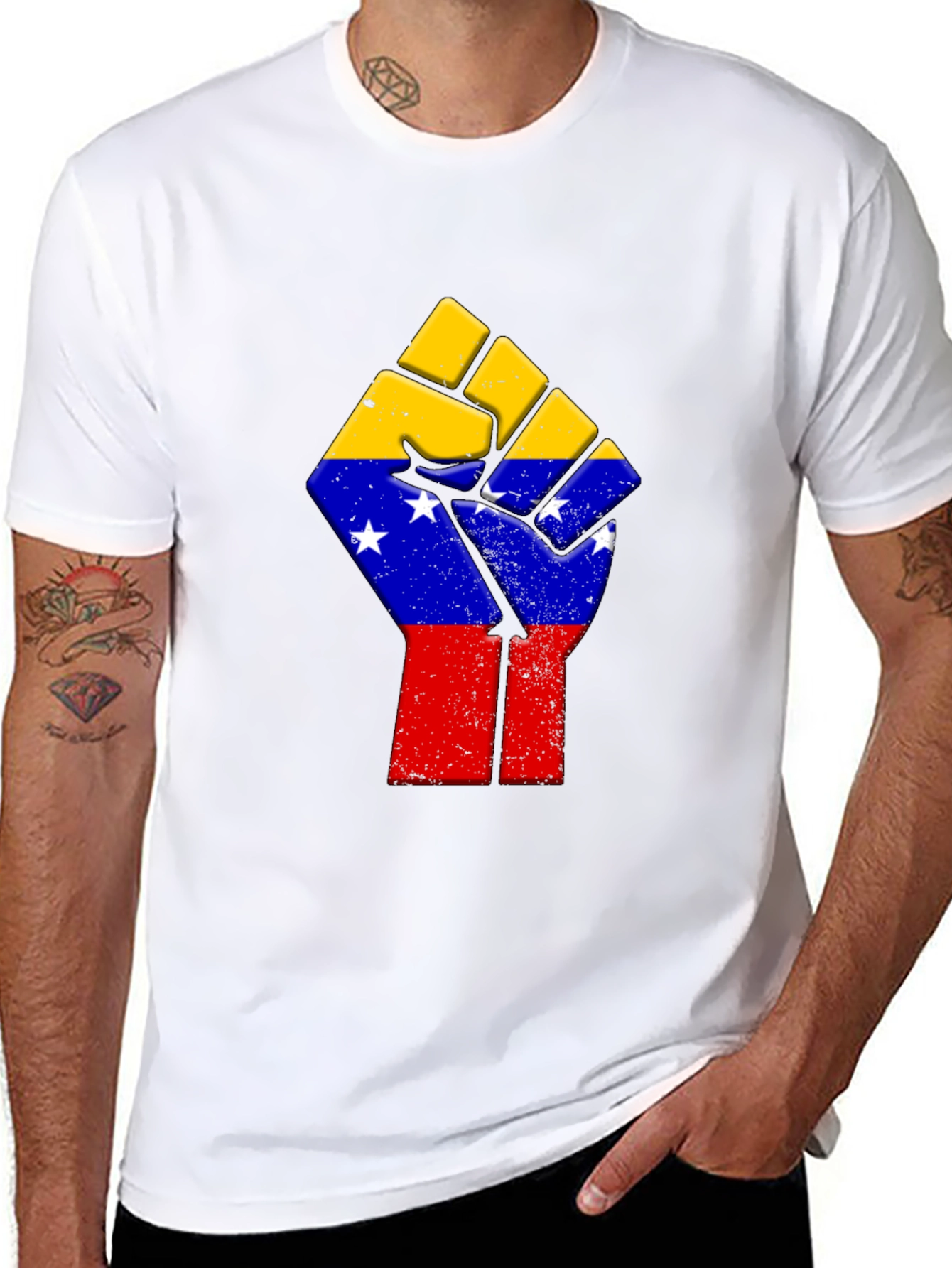Venezuela Flag Fist T-Shirt