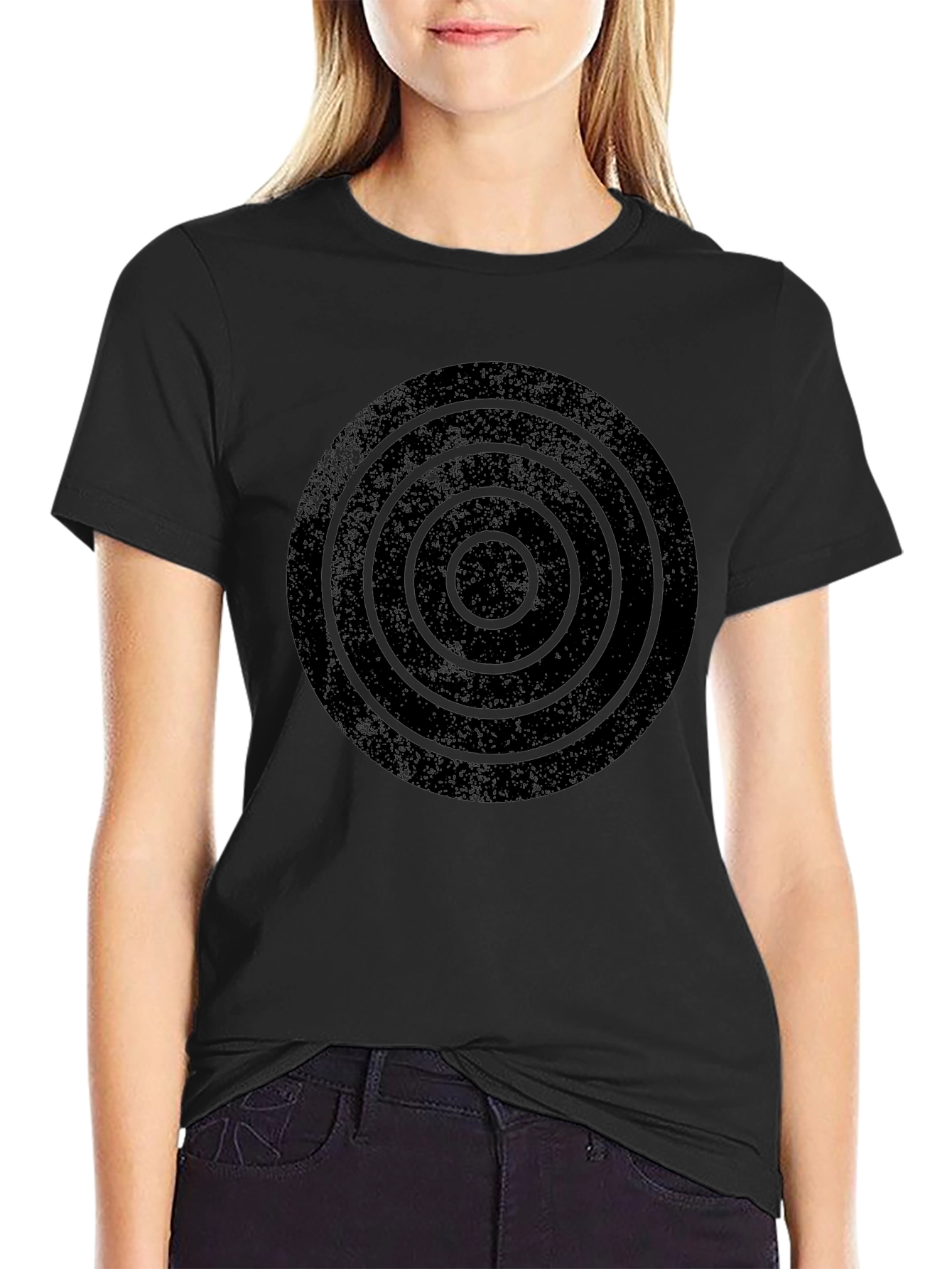 Retro Target Graphic Tee - Black