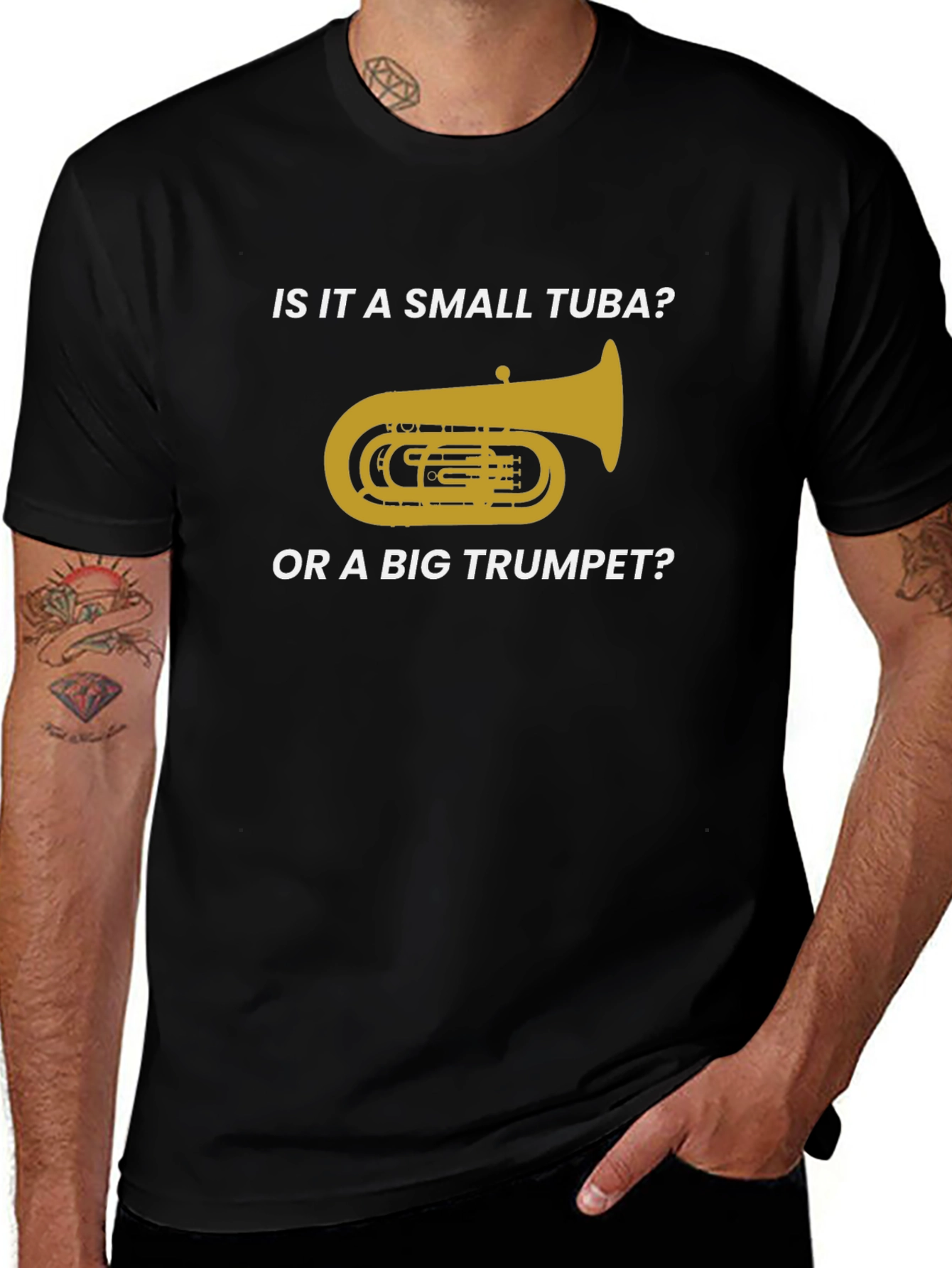 Small Tuba or Big Trumpet Funny Band T-Shirt