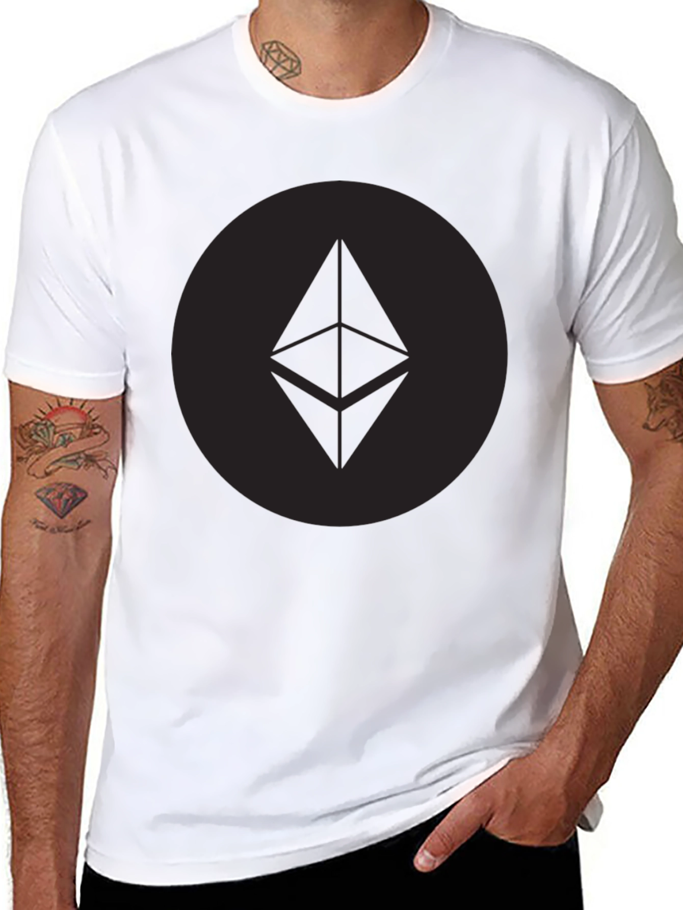 Ethereum Logo Black T-Shirt Crypto Fan Apparel