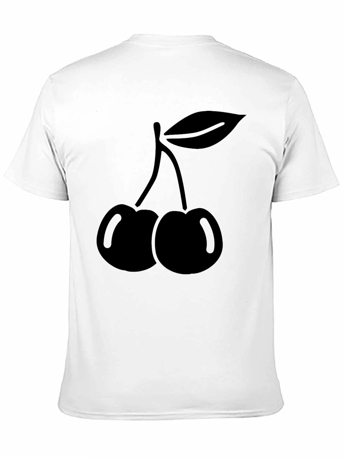 Mens Black Cherry Graphic Tee - Casual Style