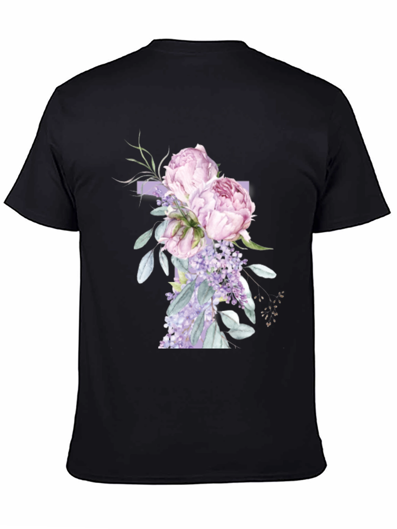 Floral Cross Graphic T-Shirt - Stylish Christian Tee