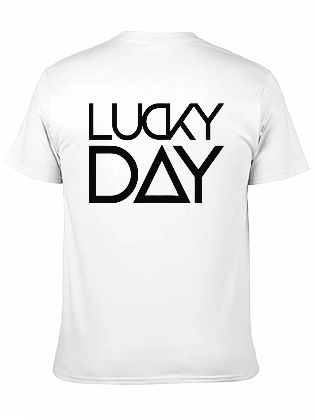 Lucky Day Graphic Print Black T-Shirt