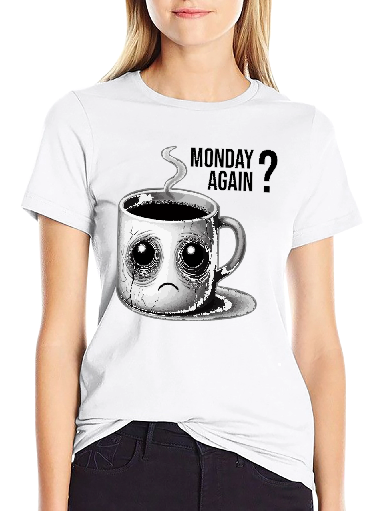 Monday Again? Graphic Tee - Coffee Lovers T-Shirt