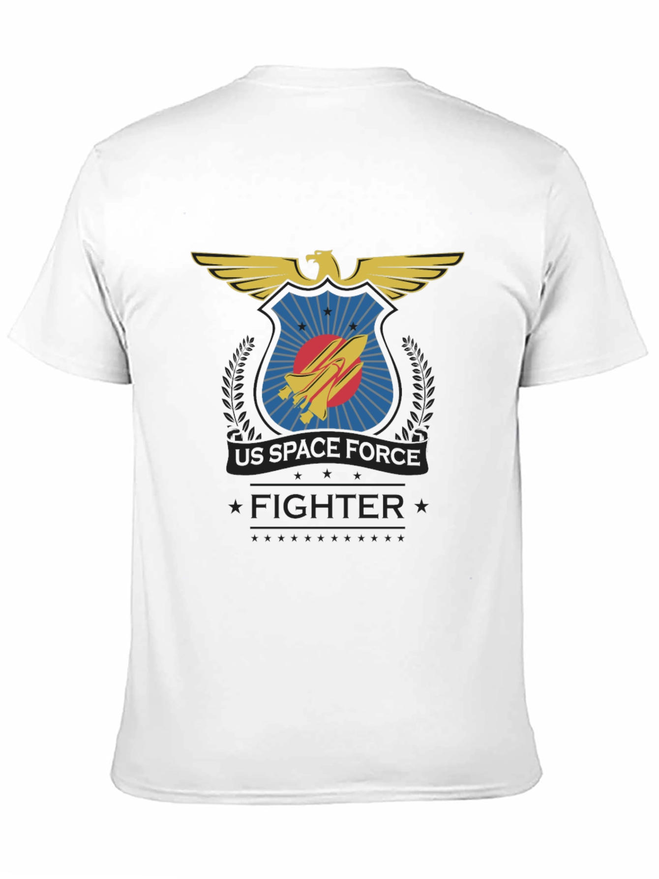 US Space Force Fighter T-Shirt Black