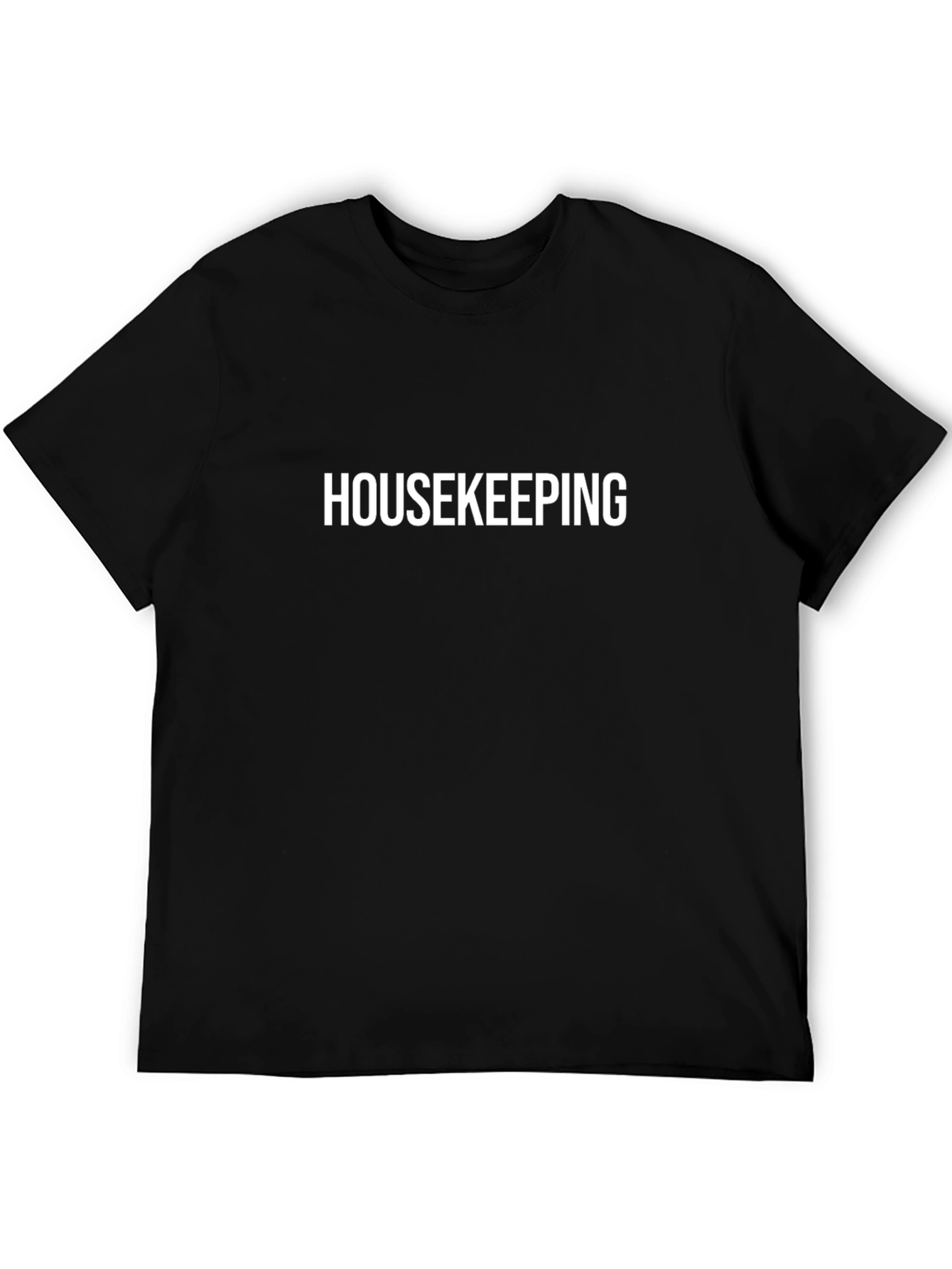Housekeeping Crew T-Shirt - Black Cotton Blend