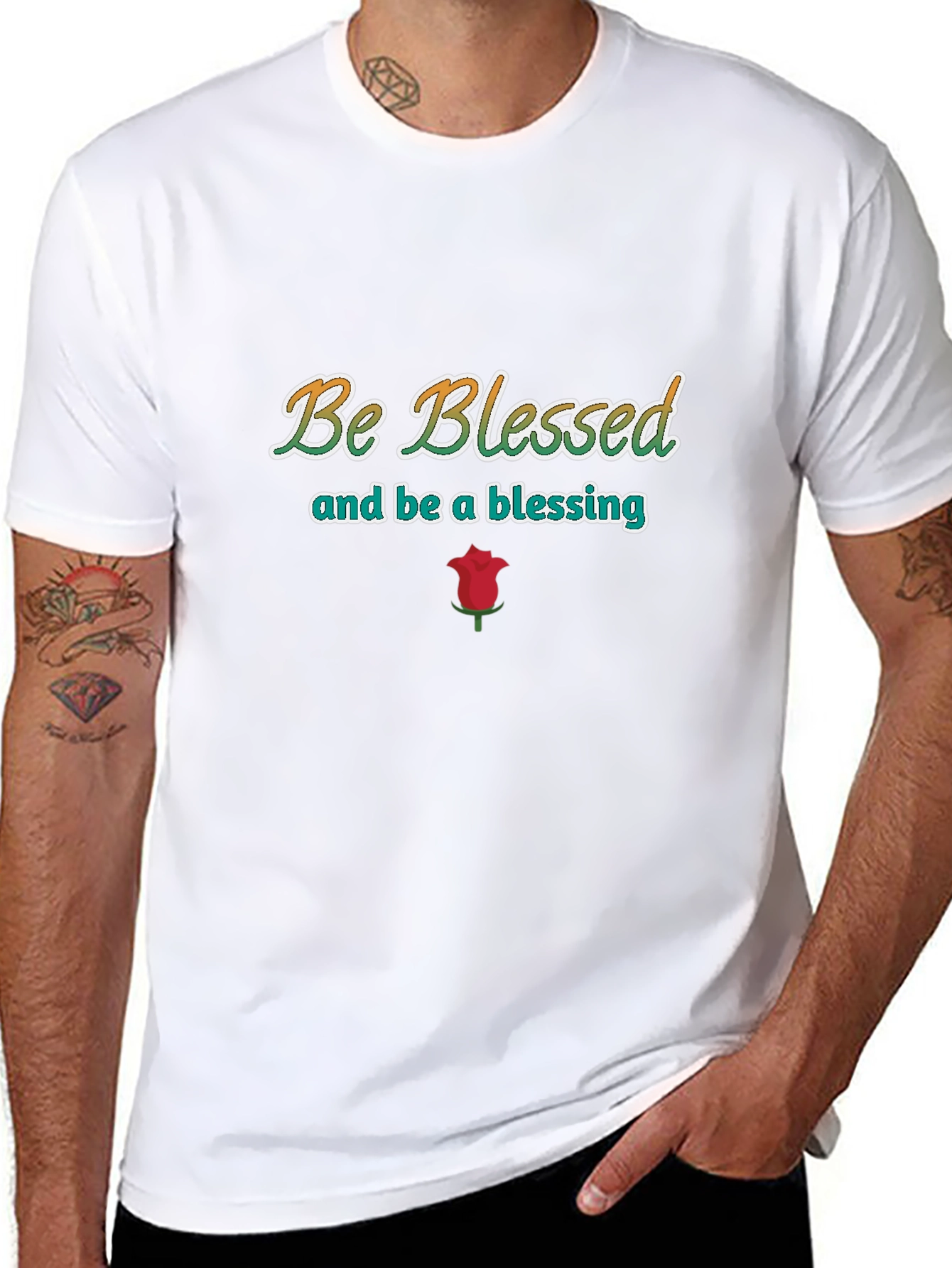 Be Blessed Graphic Print T-Shirt