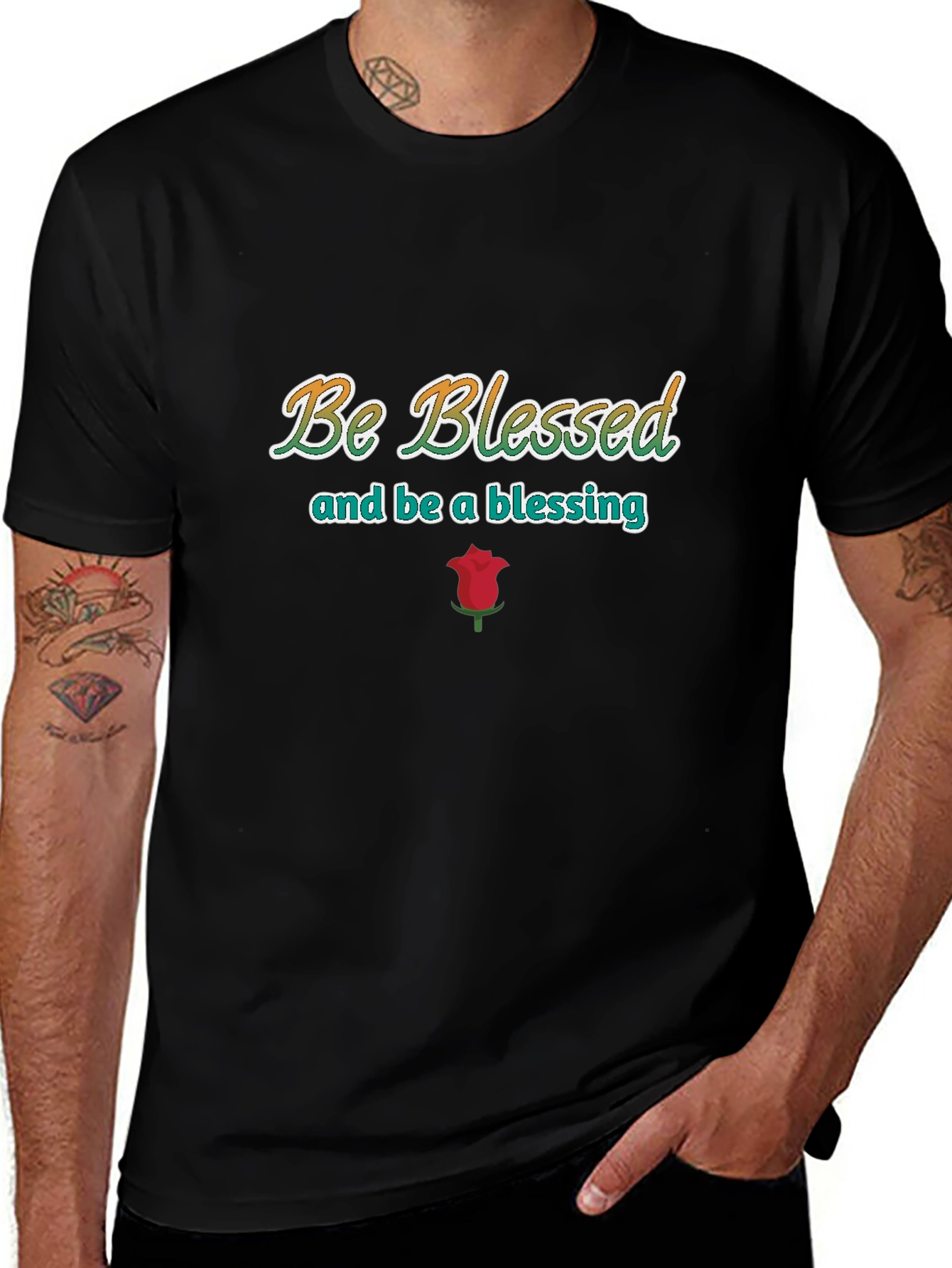 Be Blessed Graphic Print T-Shirt