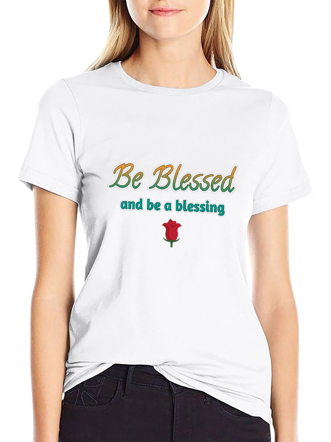 Be Blessed Graphic Print T-Shirt