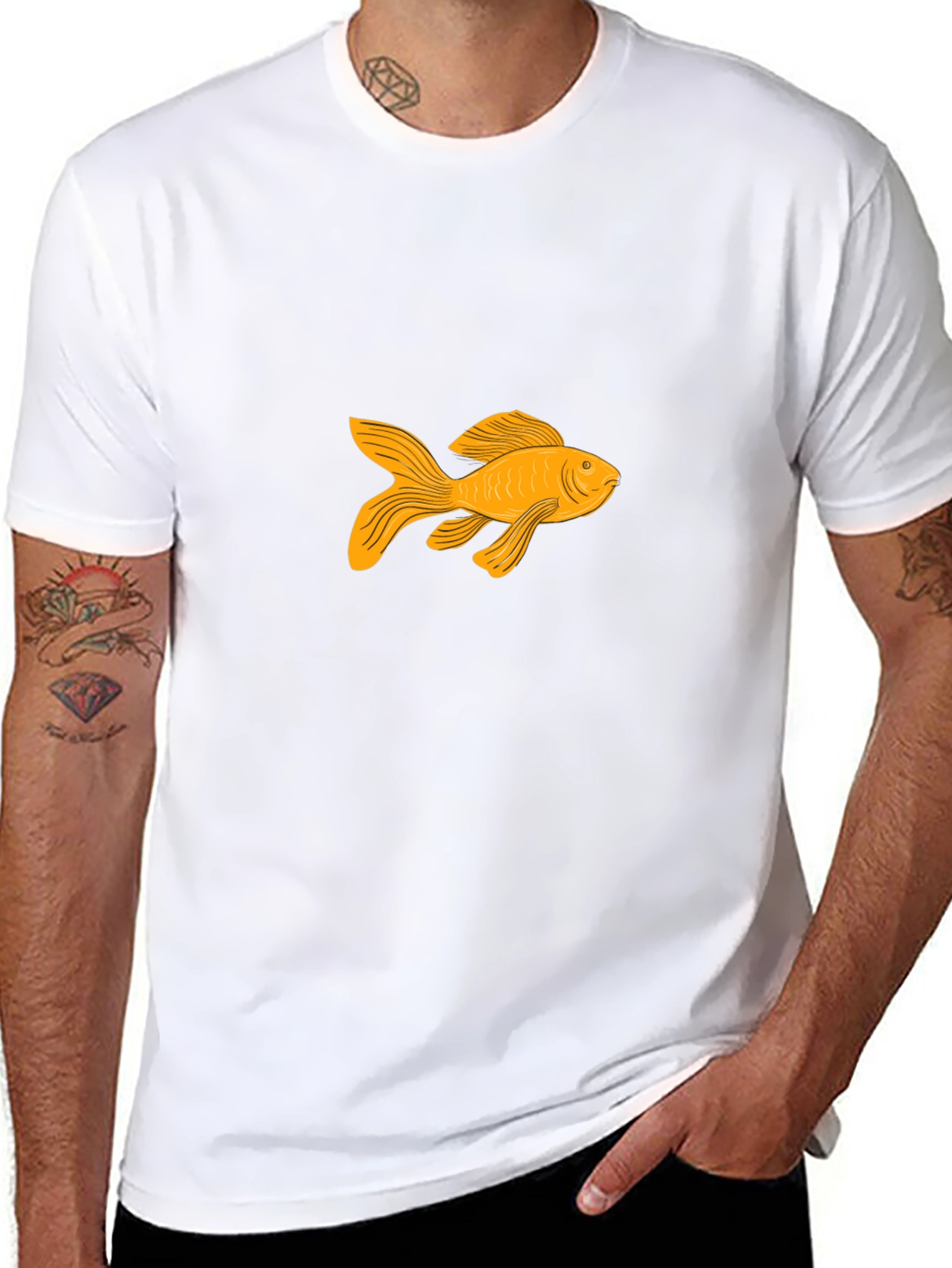 Goldfish Graphic Tee - Classic Black T-Shirt