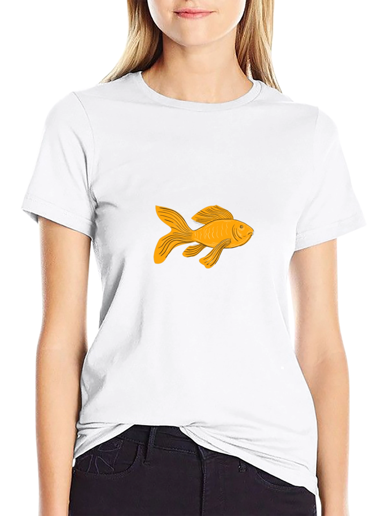 Goldfish Graphic Tee - Classic Black T-Shirt