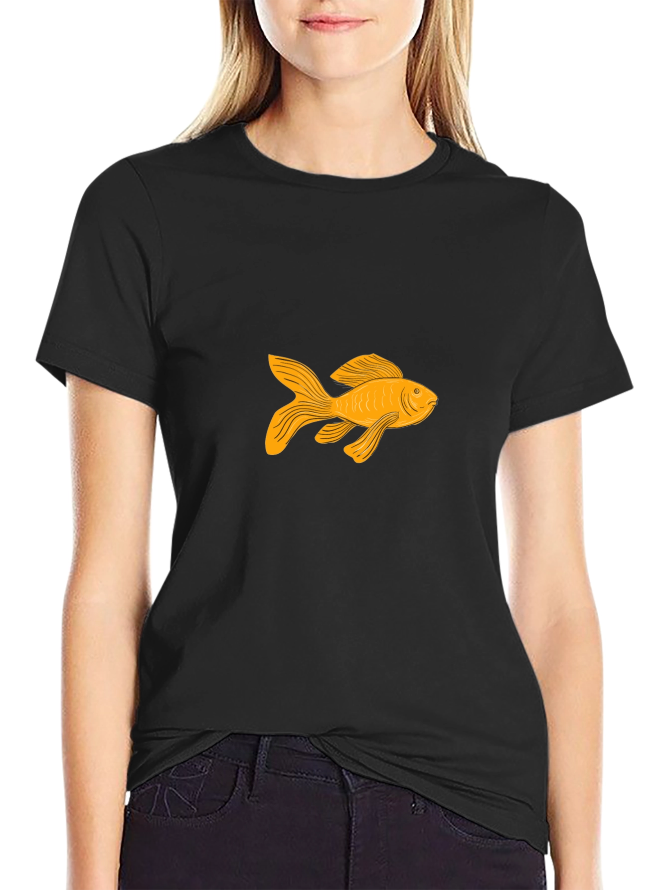 Goldfish Graphic Tee - Classic Black T-Shirt